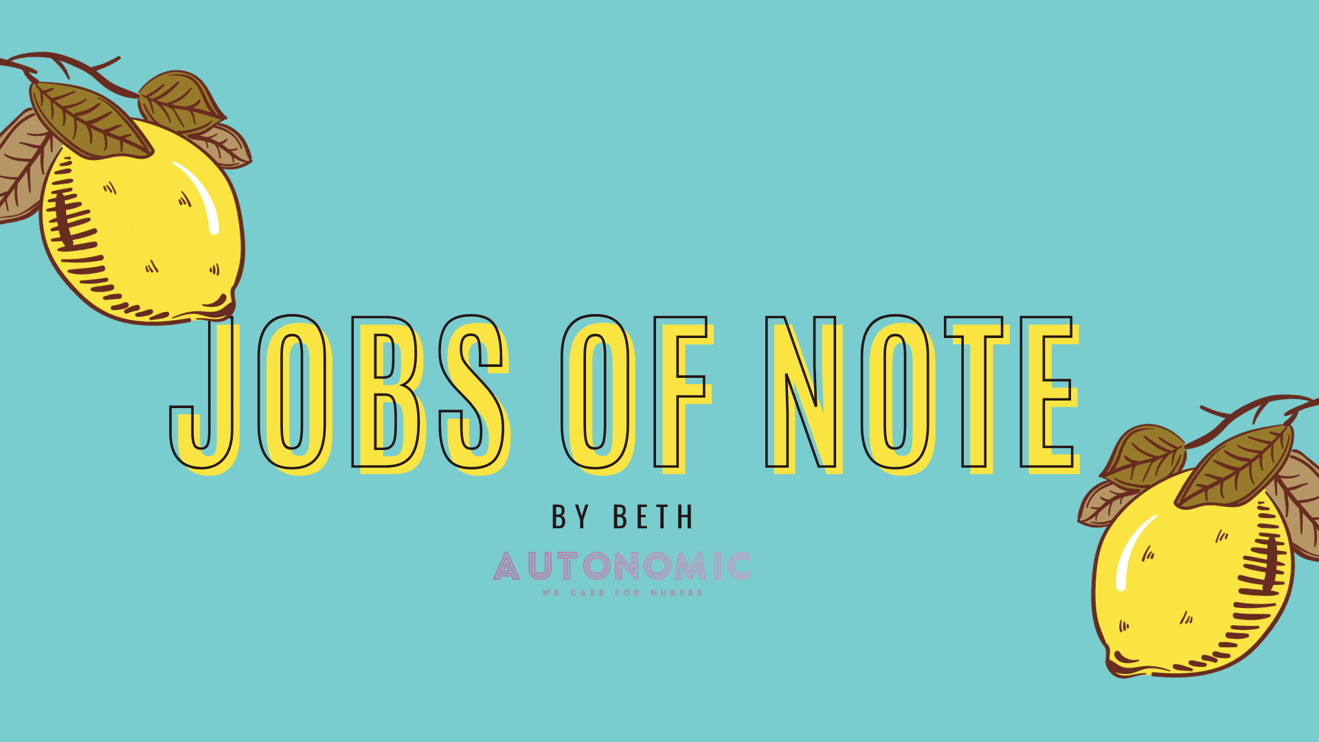 Non bedside Jobs for Nurses — Autonomic