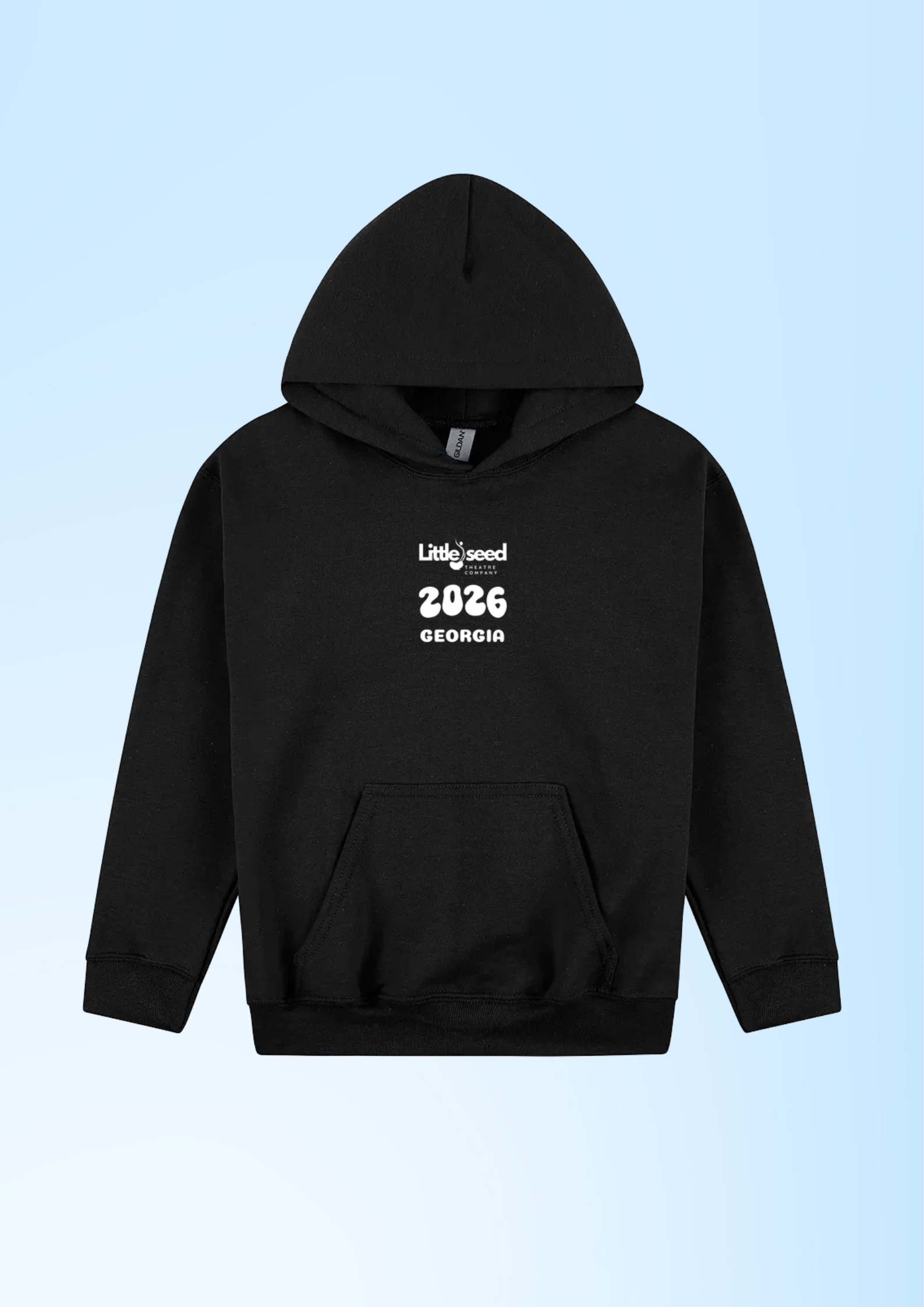 Youth Hoodie 2026 Black Personalised Front.png