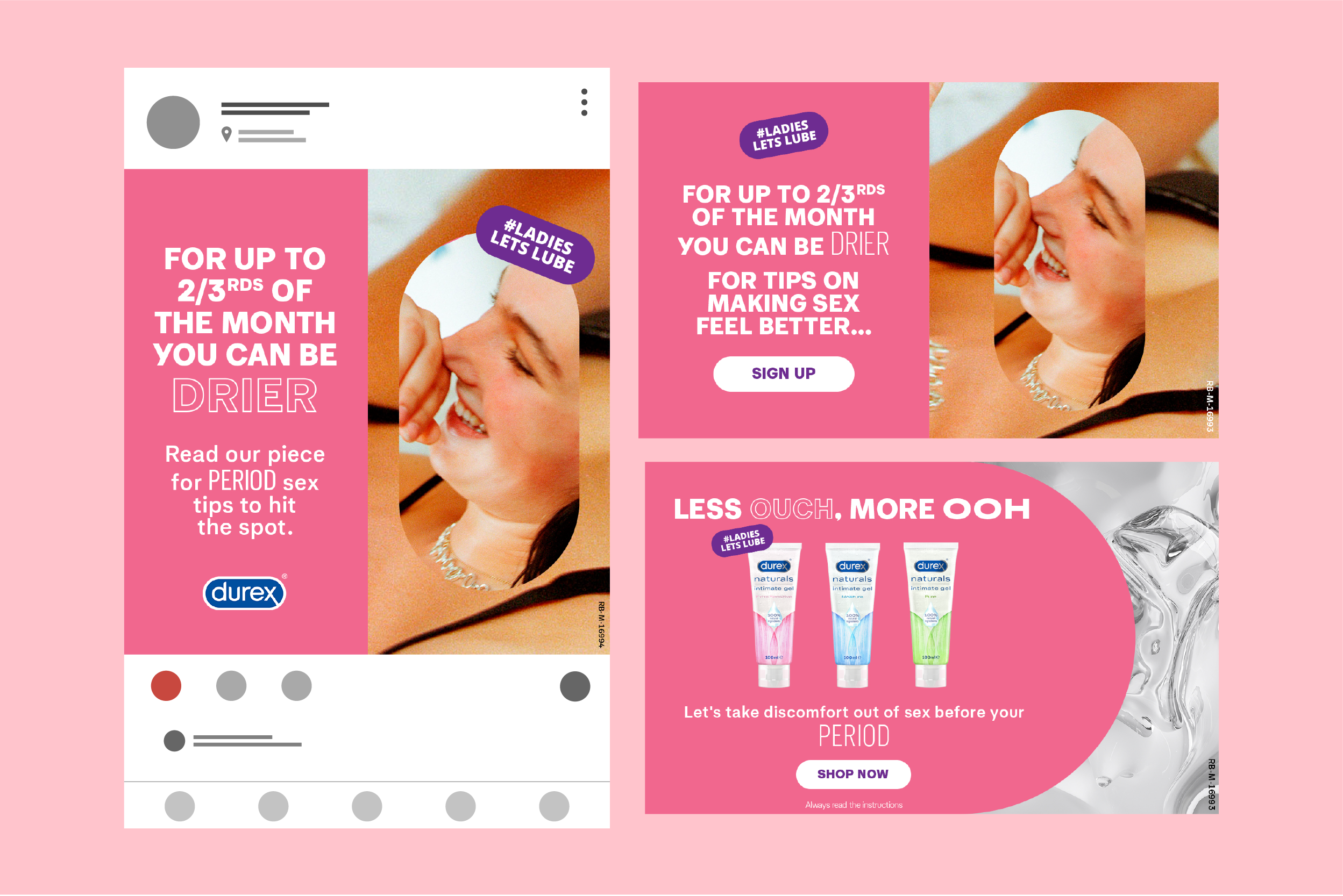 Ladies Let's Lube - Menstrual cycle assets