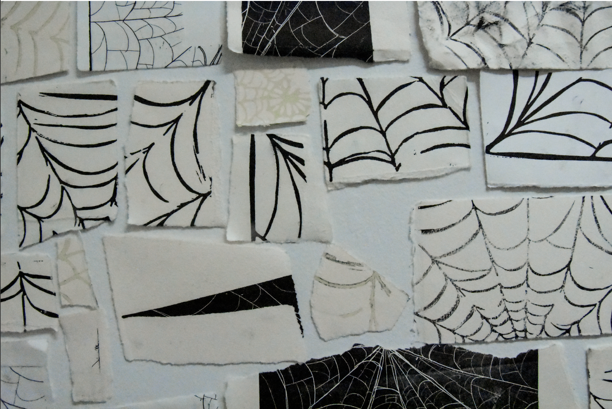 ‘If I blocked it out why does it still haunt me?’ detail, 2019-2020, lino print, intaglio and relief etching on various paper