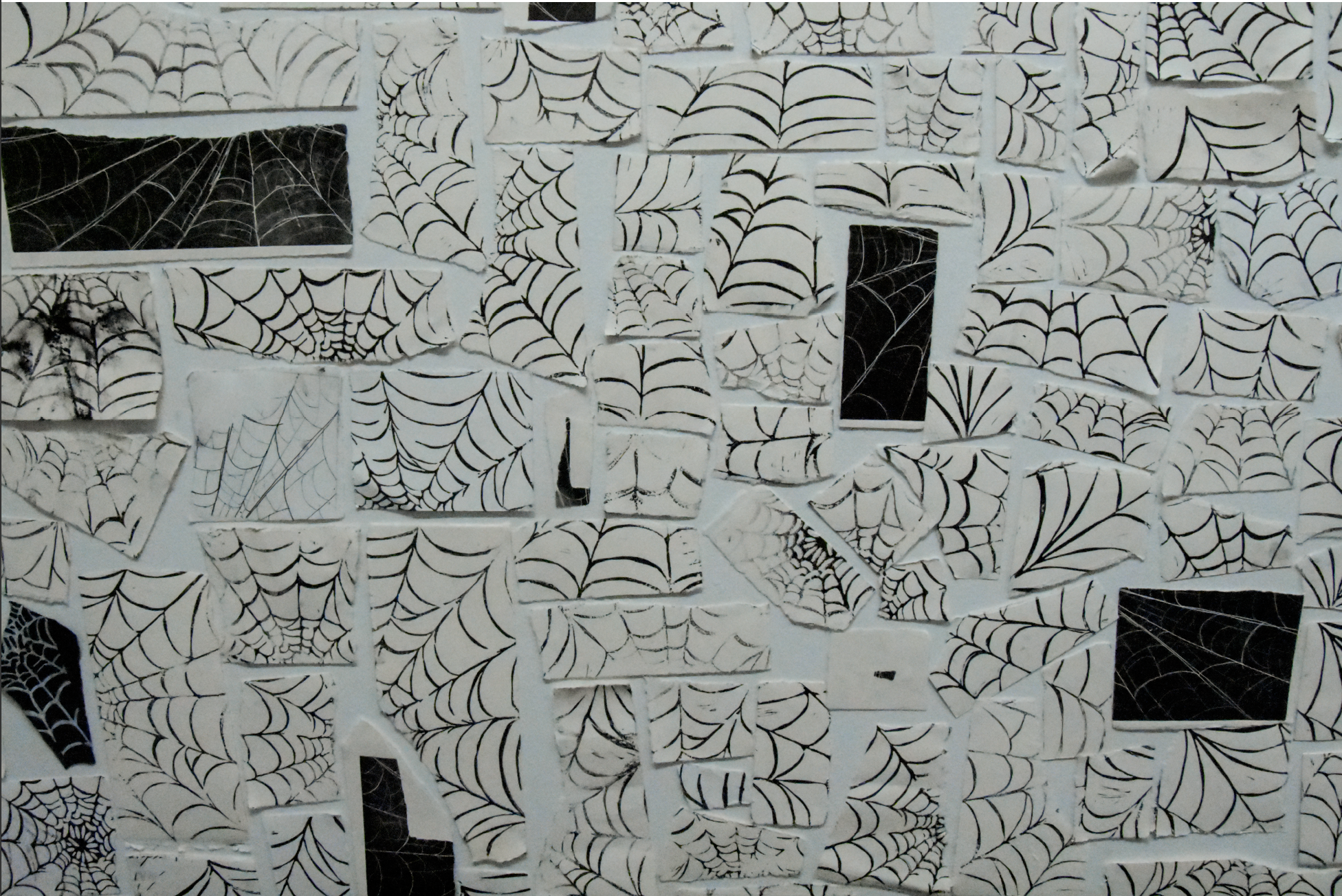 ‘If I blocked it out why does it still haunt me?’ detail, 2019-2020, lino print, intaglio and relief etching on various paper