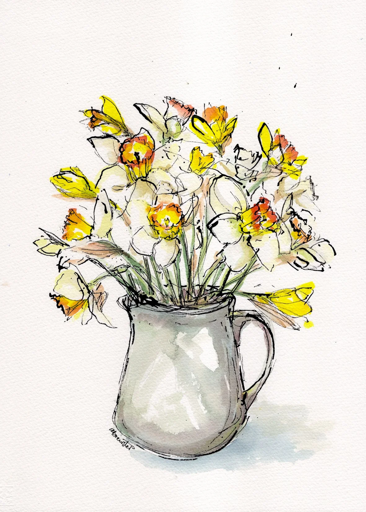 cream daffs - SOLD