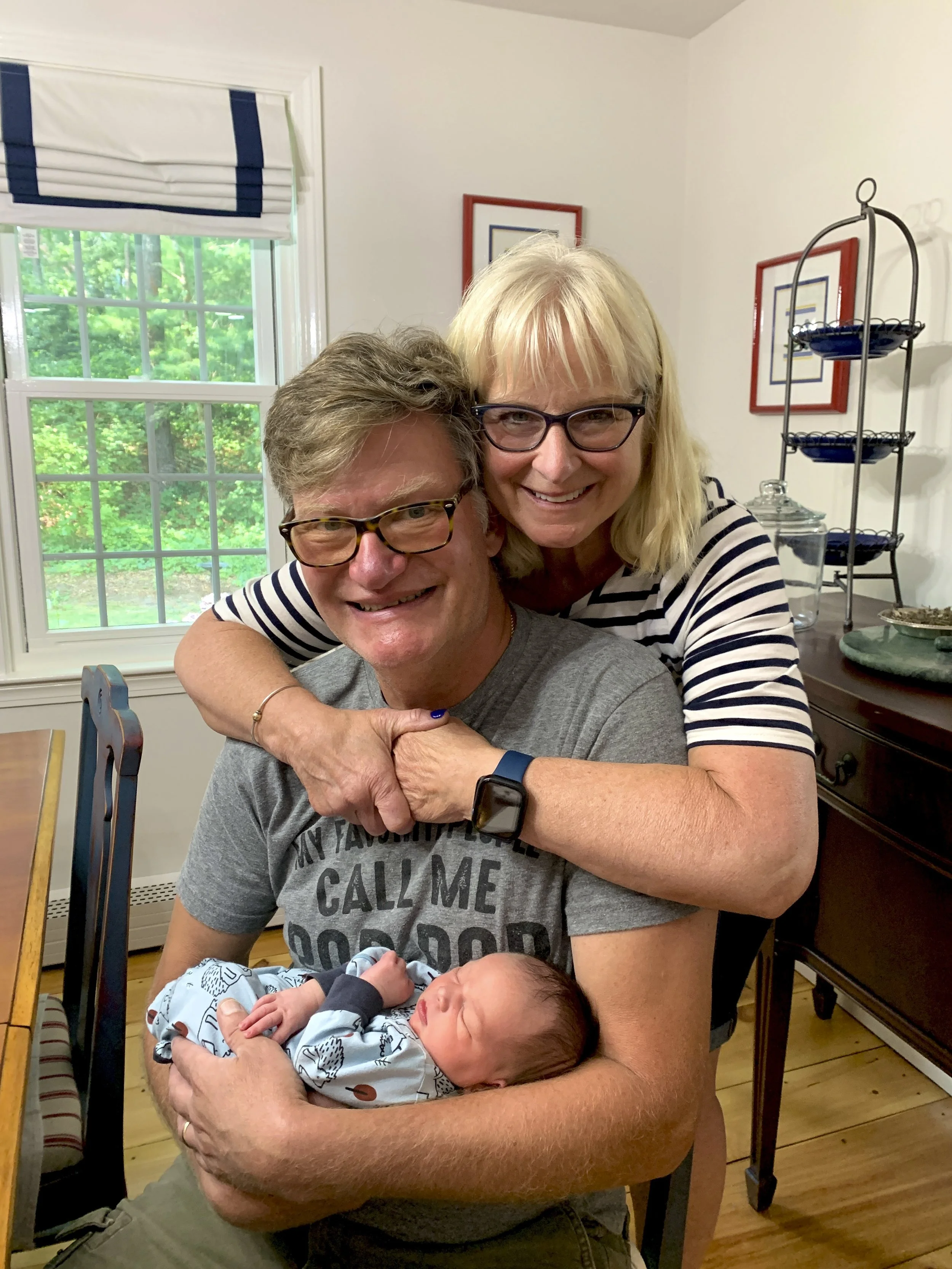 Pop Pop and Nana with Jack, 8/14, cell phone pic