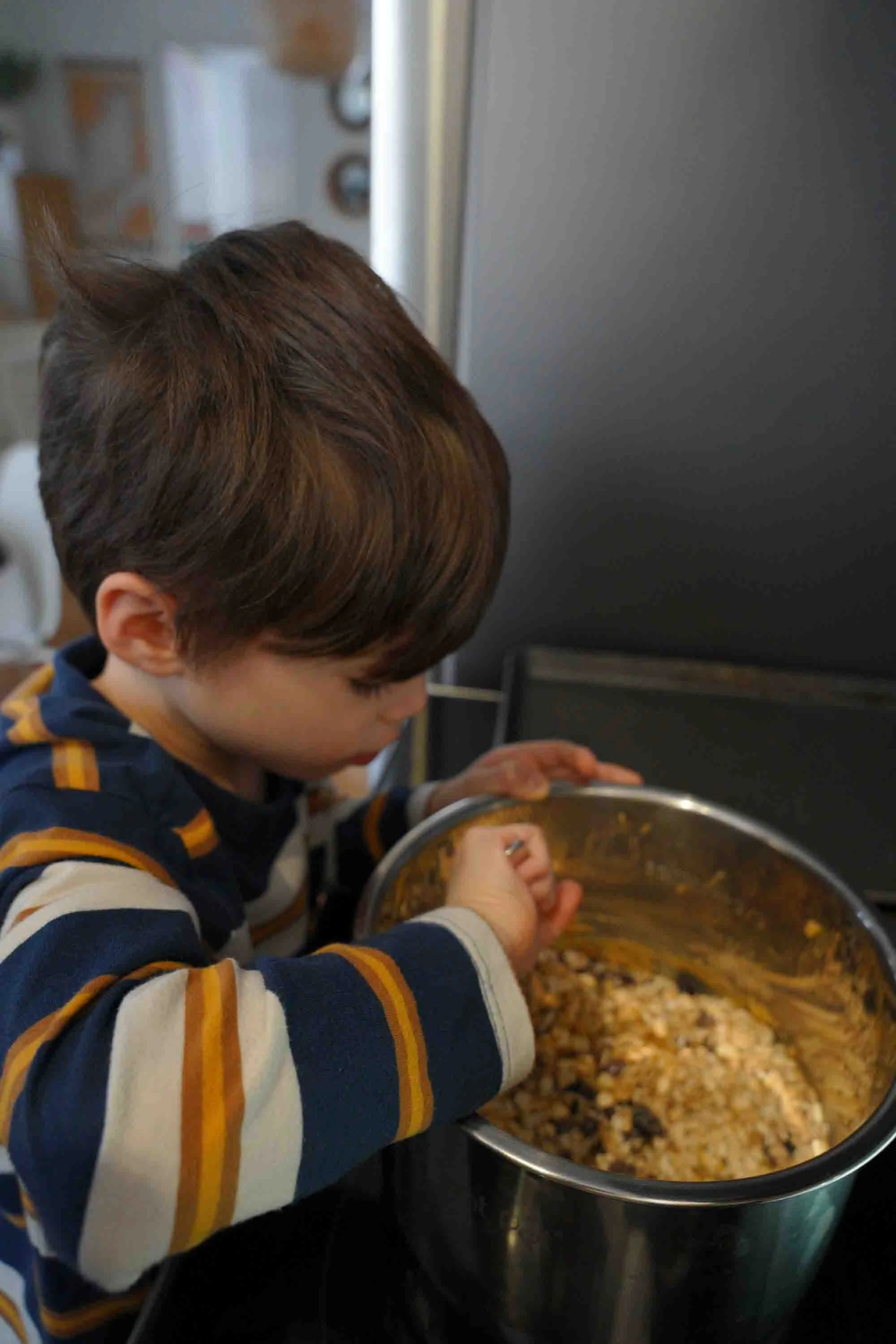 Making cookies for Daddy's birthday