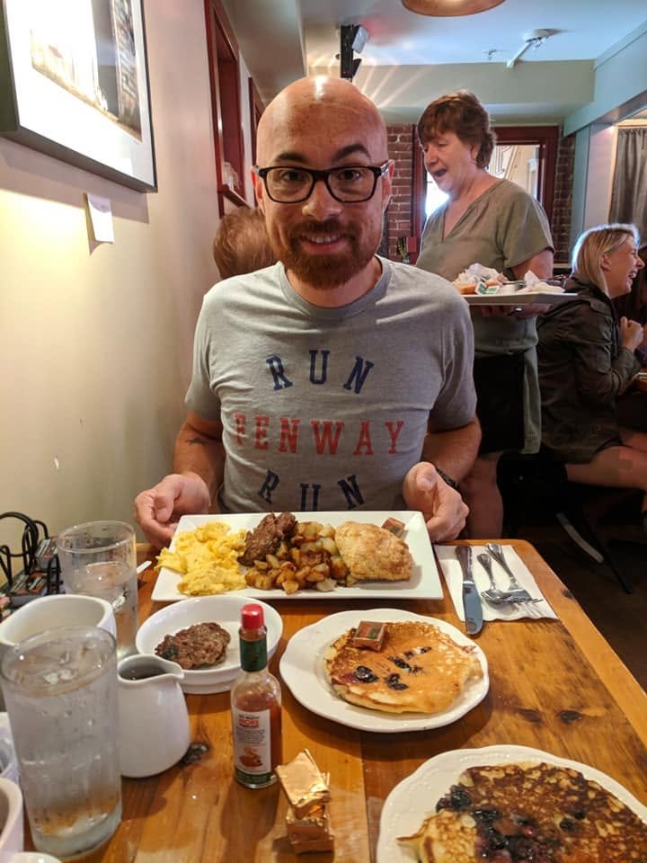 Stayed a night in Stowe to resupply, do laundry, and eat this delicious breakfast