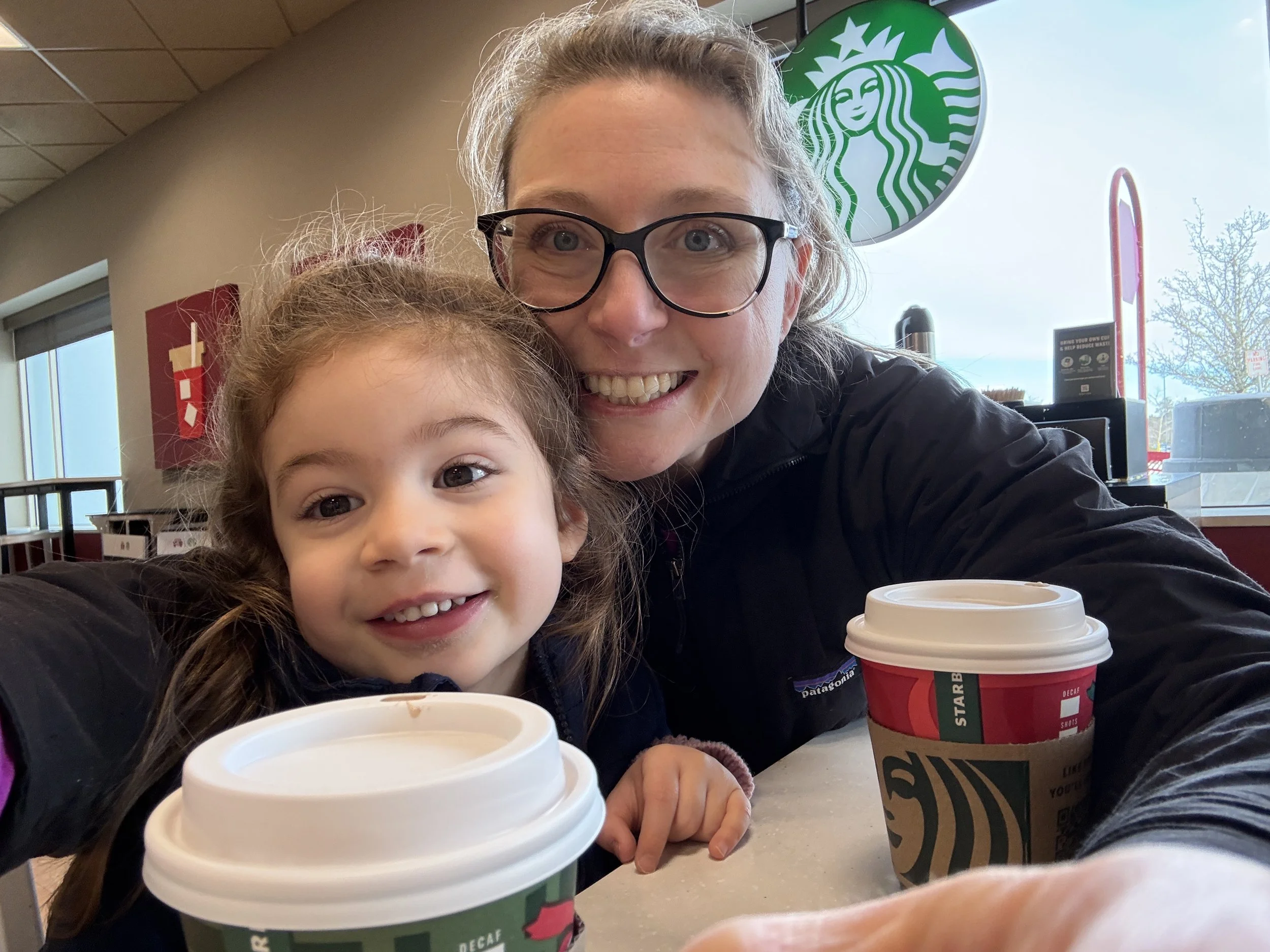 Eleanor and Mom running errands