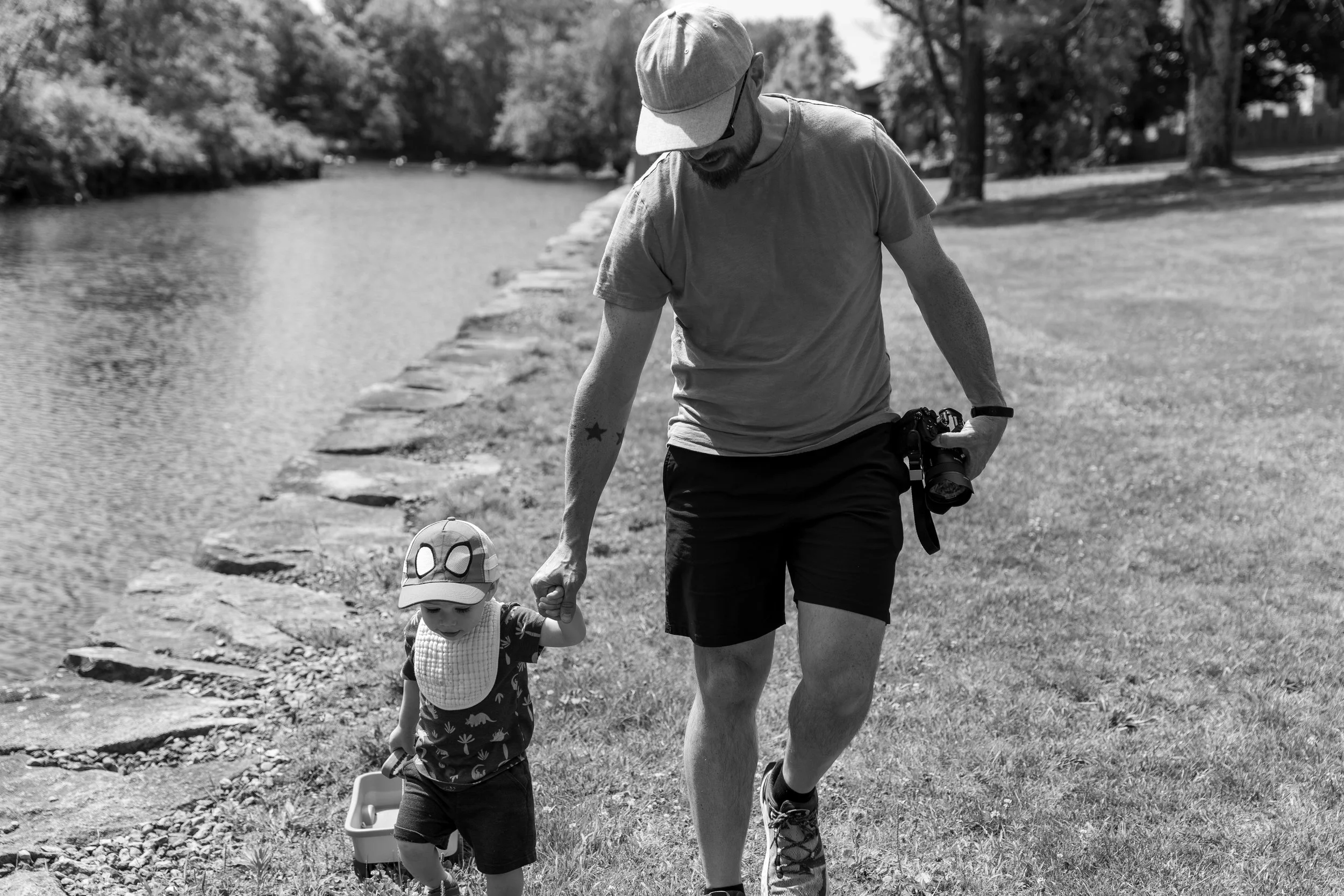 River, Mama, and Dada enjoying a morning out in Westport (7/10)