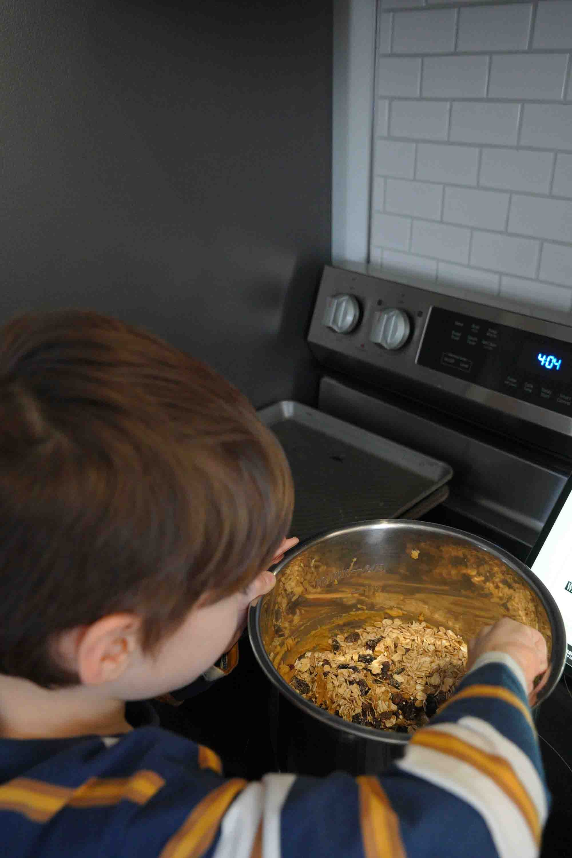 Making cookies for Daddy's birthday