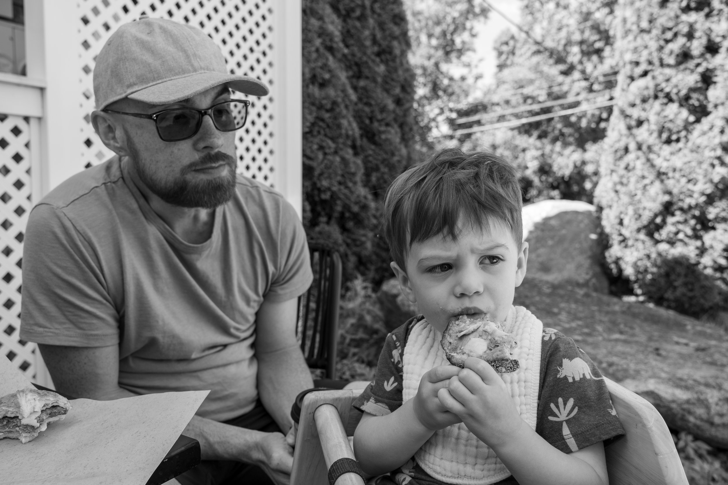River, Mama, and Dada enjoying a morning out in Westport (7/10)
