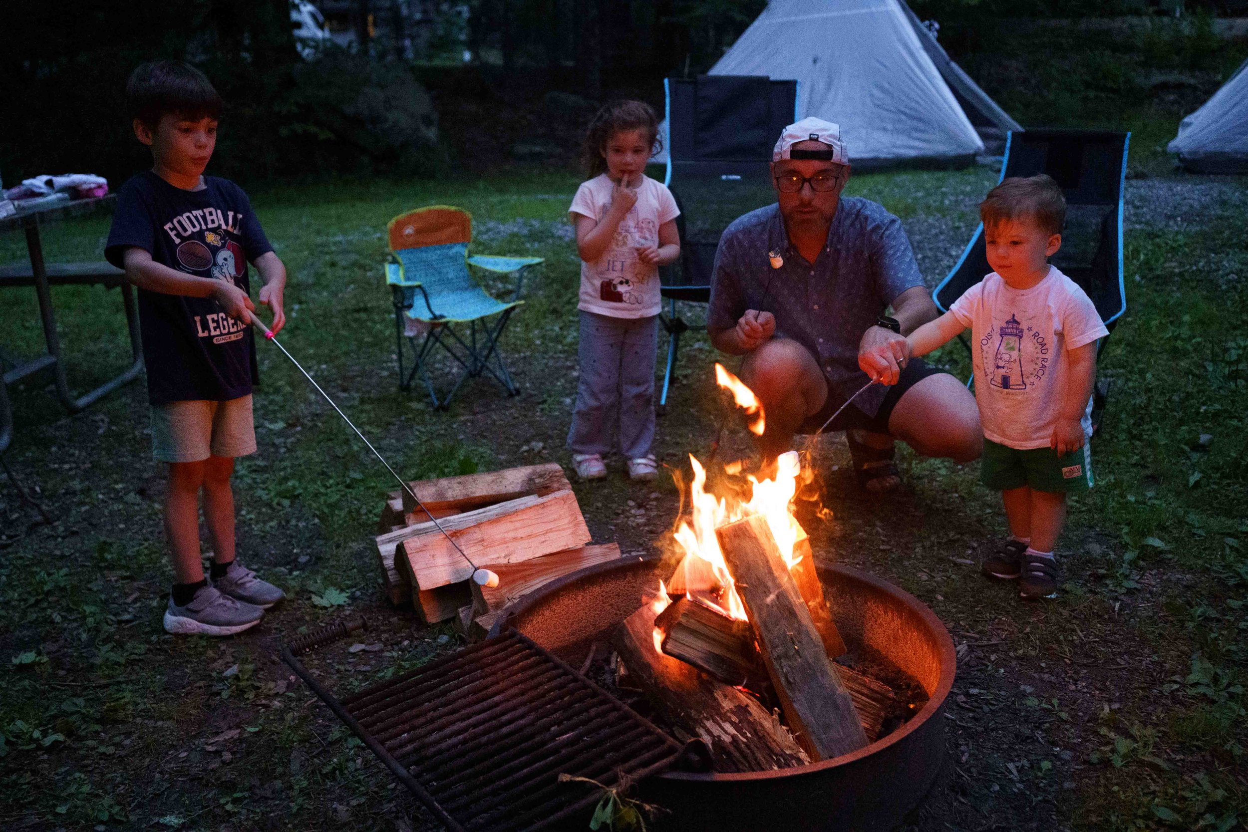 Marshmallows our first night
