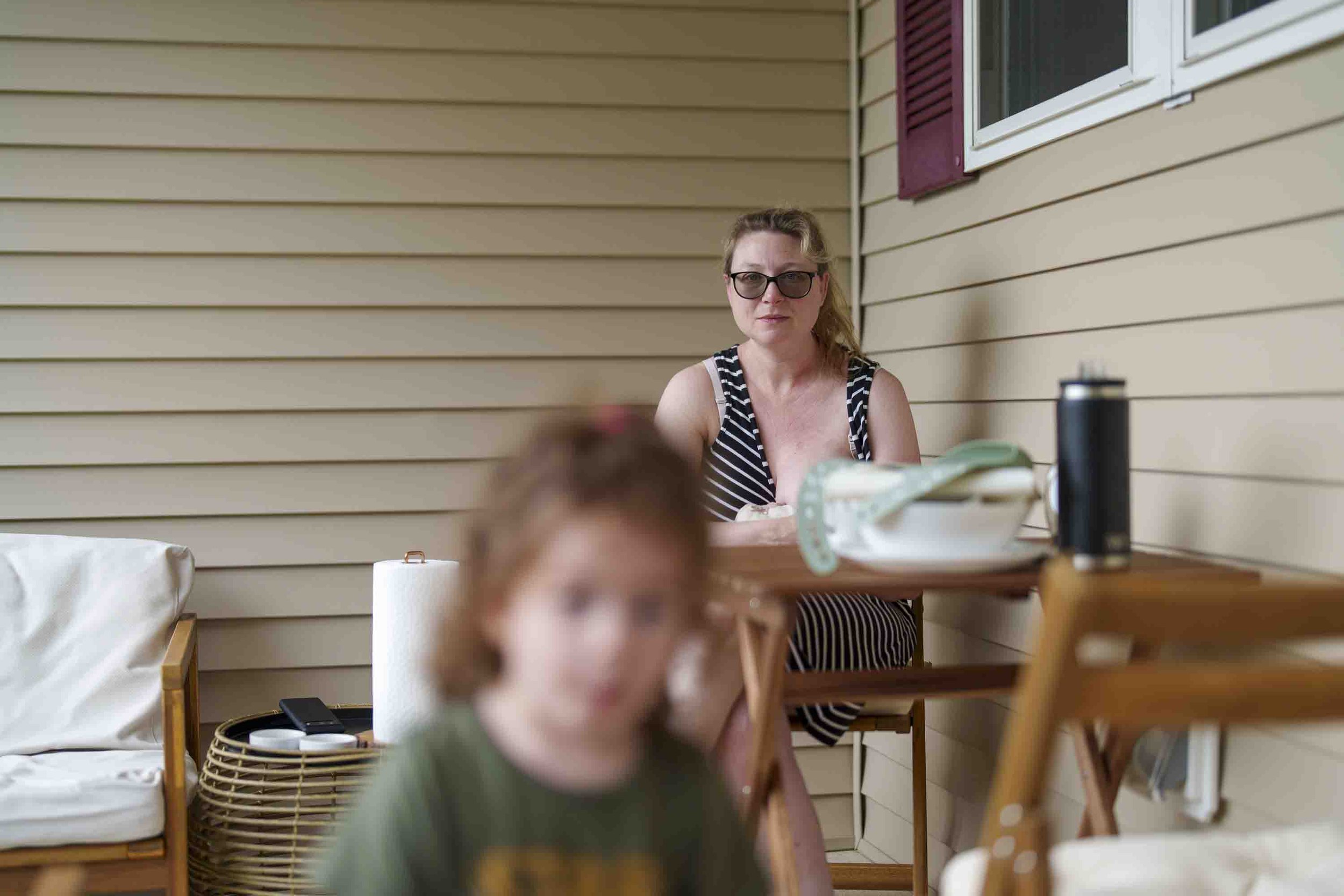 These photos were taken by River during our morning routine since Jack has come into our lives. The routine is wakeup, art while Dad makes breakfast, then breakfast out on the veranda. 8/19