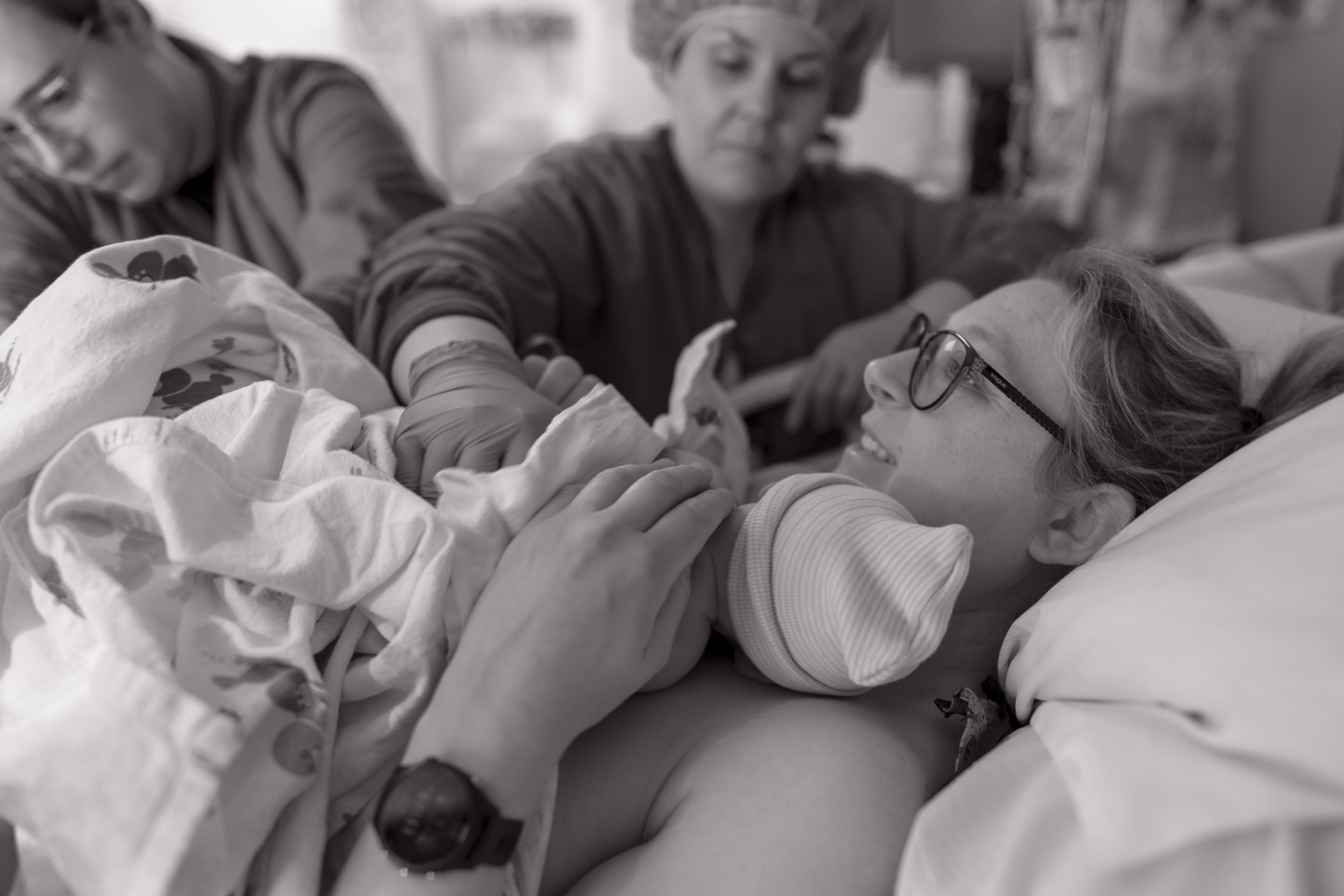 Jack and Mom, a little over twenty minutes after being born, 8/10