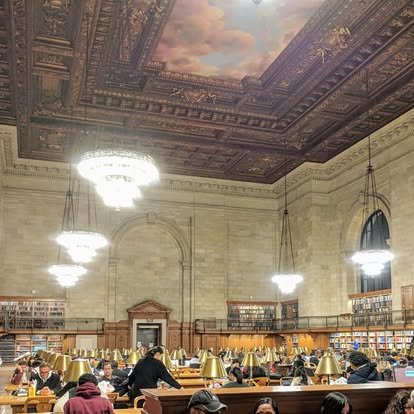 NYC Public Library Reading Room
