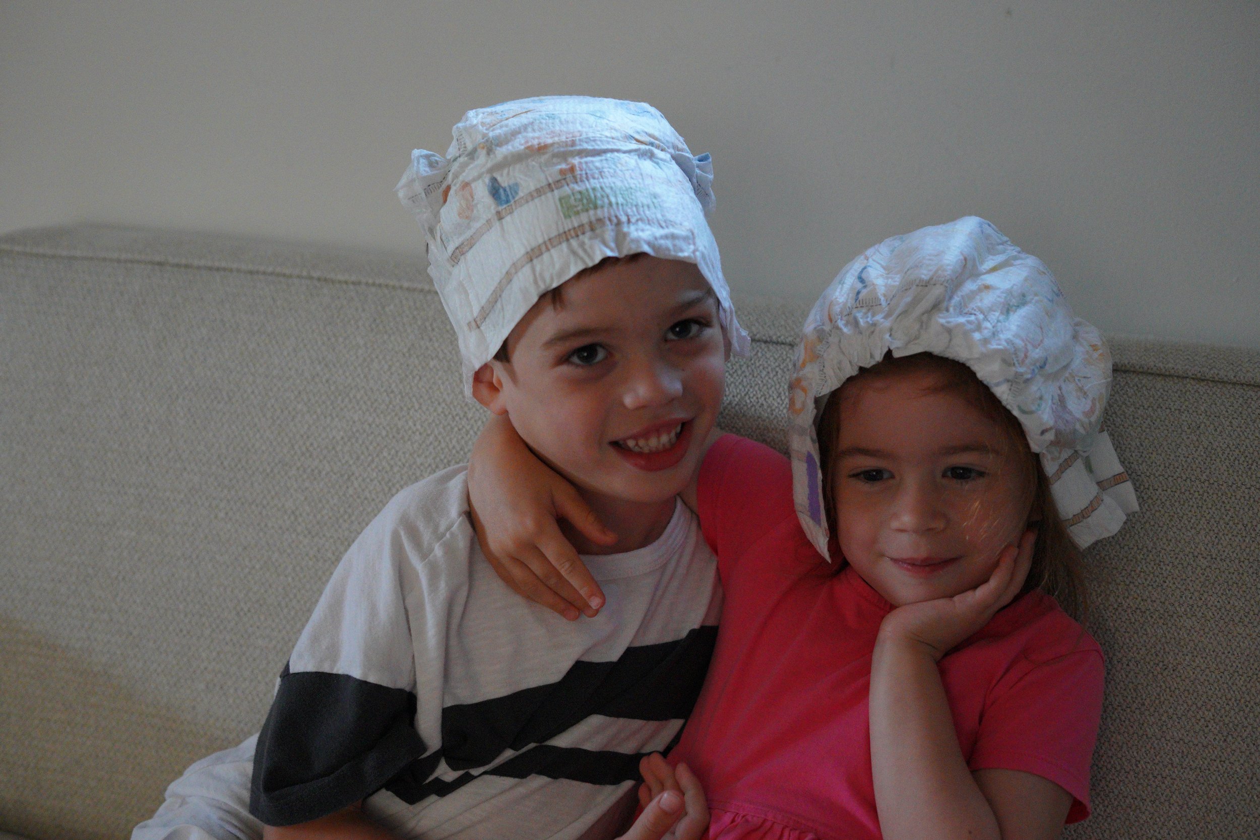 Diaper hats!