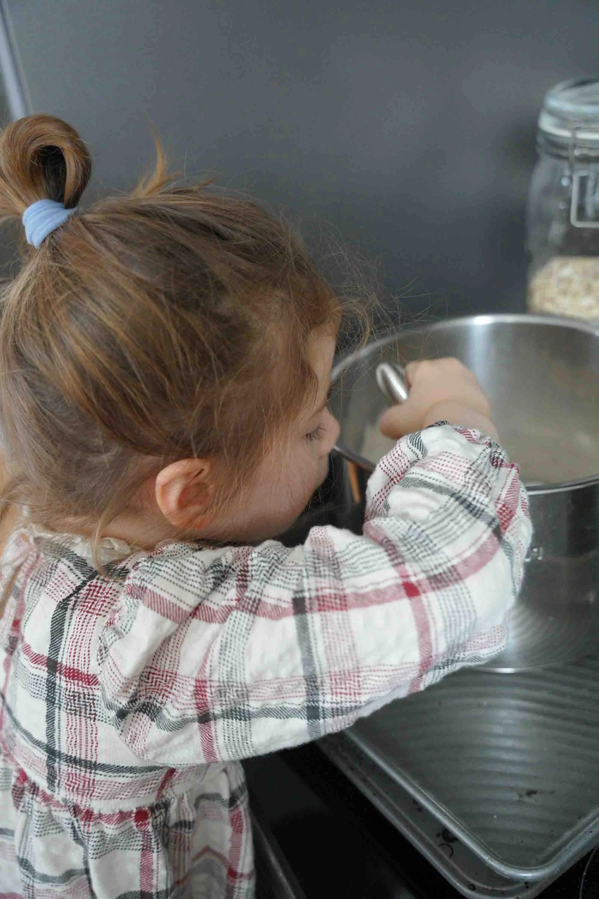 Making cookies for Daddy's birthday