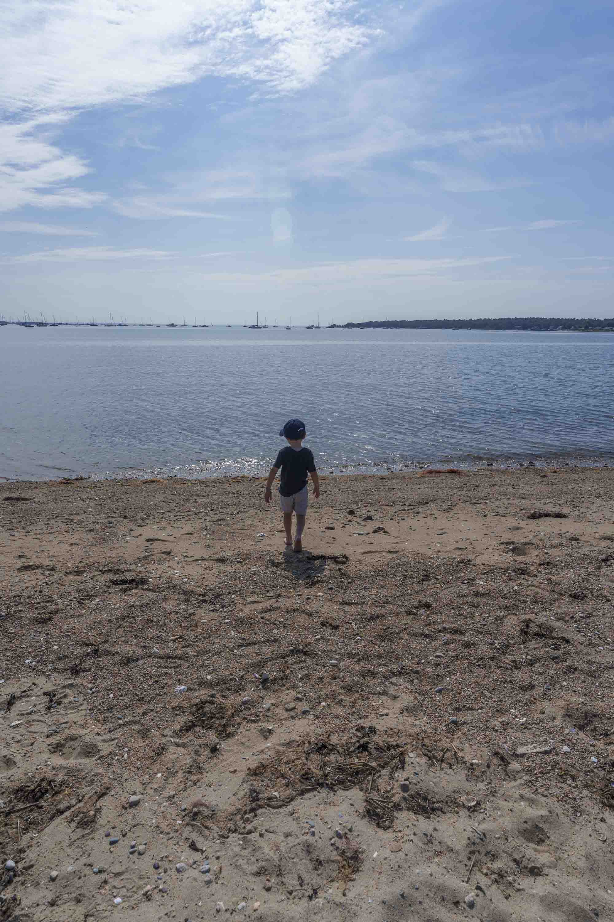 Dad's second-to-last day-of-summer before resuming life as a teacher again.  Fortunately, we live in Mattapoisett.  More so, we're fortunate to live only a mile away from the beach.  Meaning, it always kind of feels like we're on vacation living here