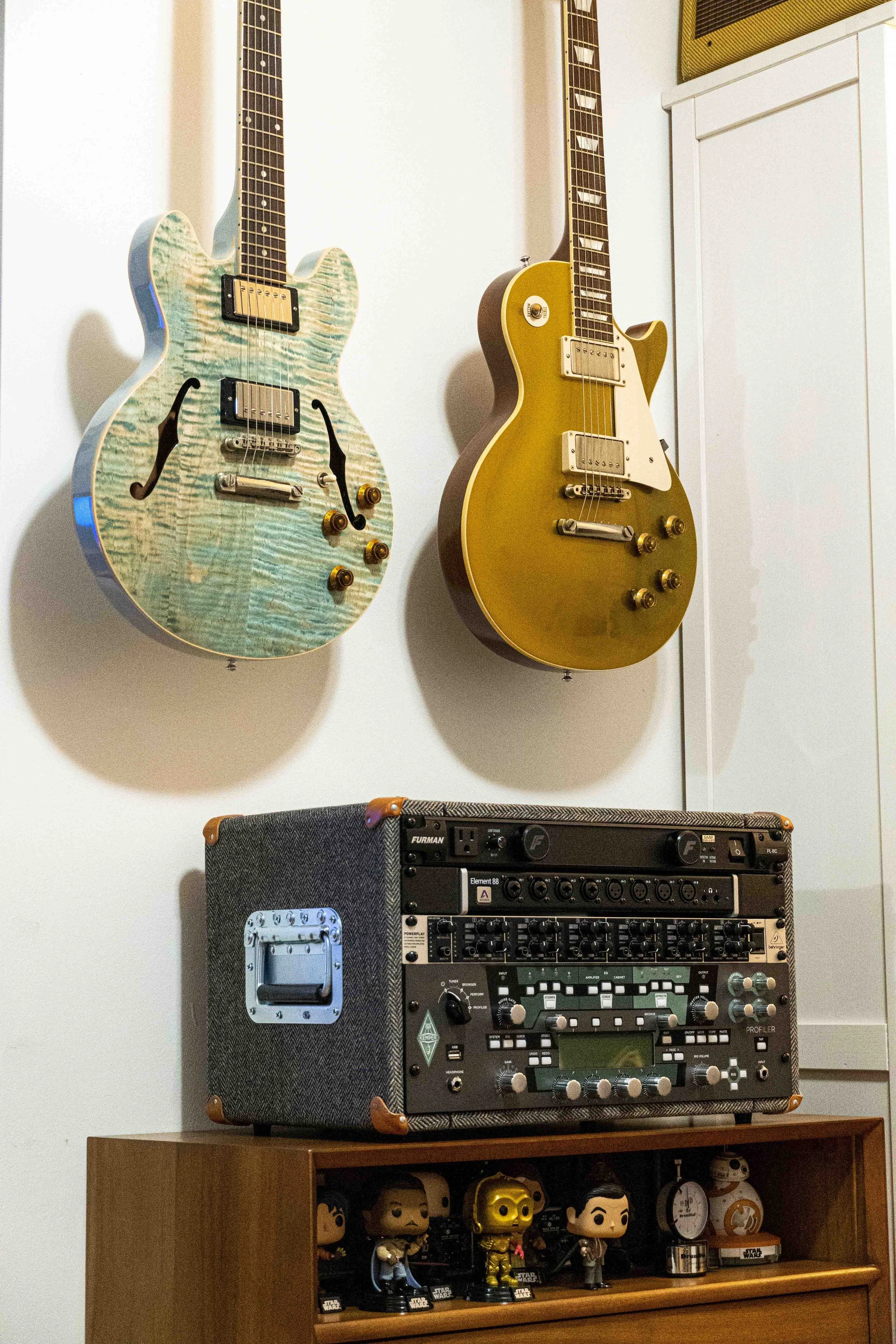 Bud's guitars and recording setup