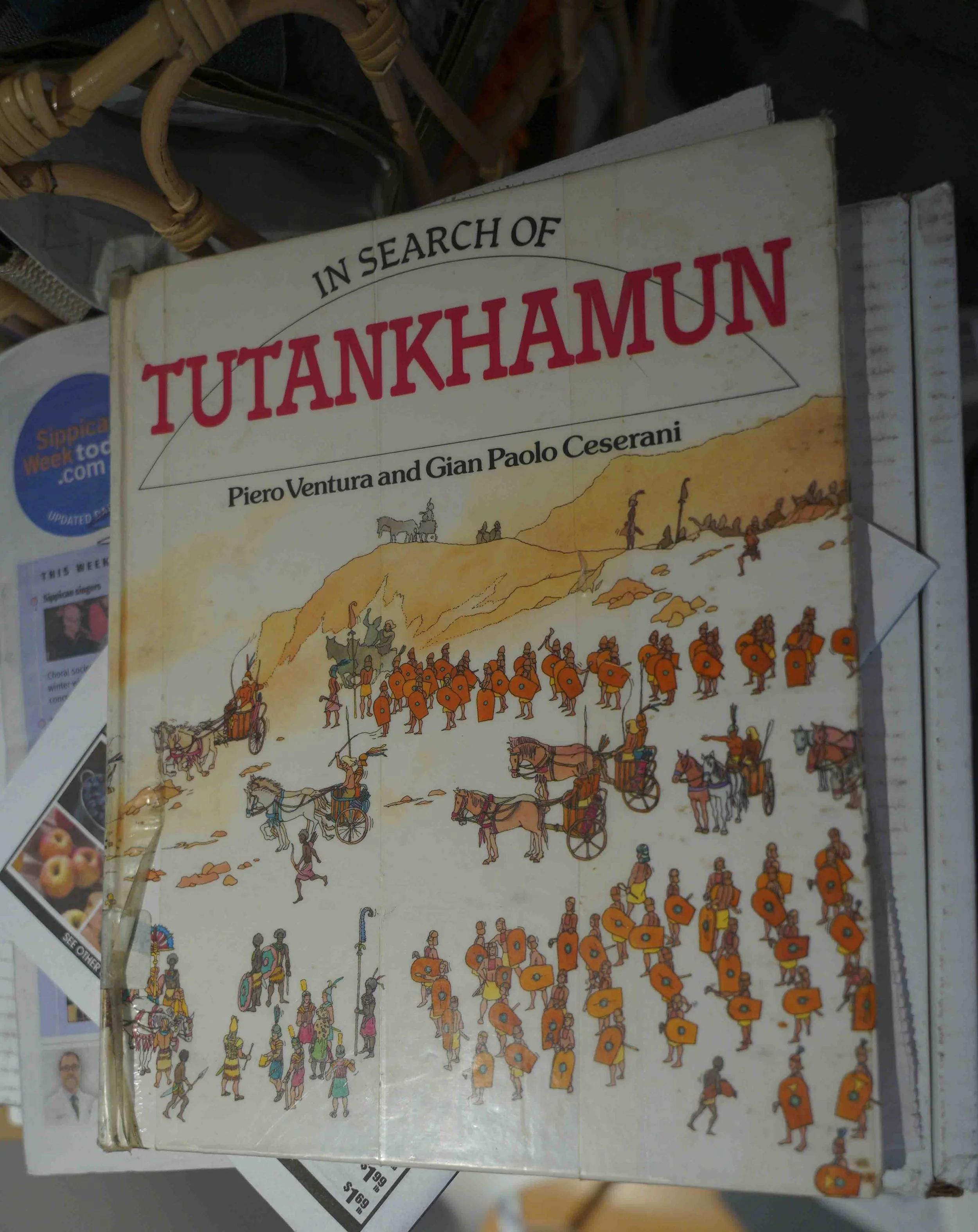 A book Bud forgot to return to the library in middle school. We finally threw it away because it smelled musty.