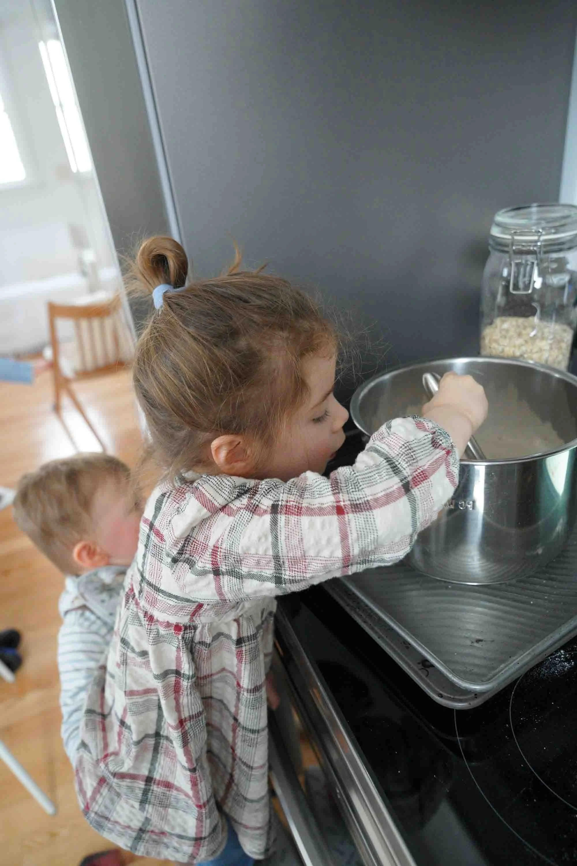 Making cookies for Daddy's birthday