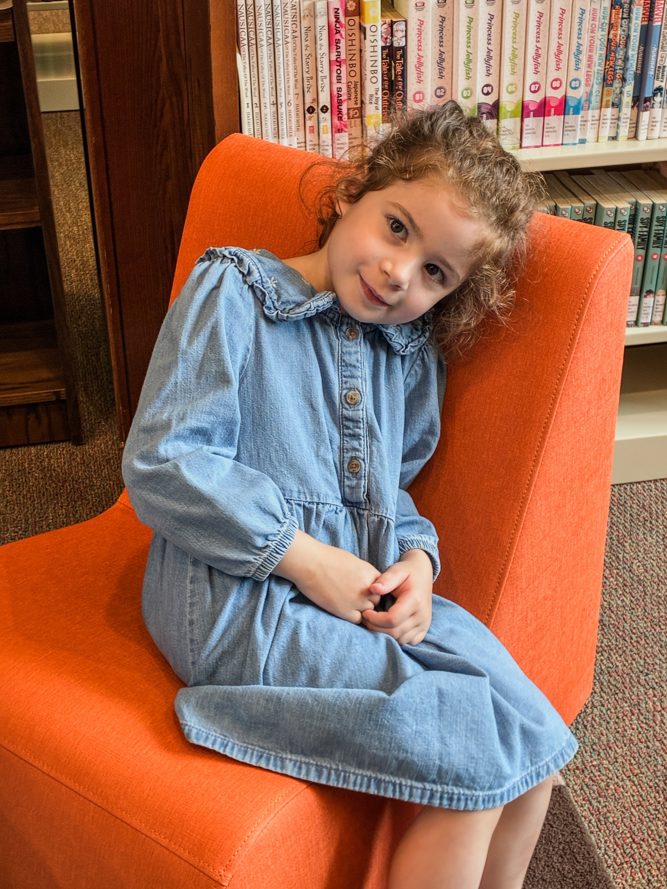 Eleanor at the library