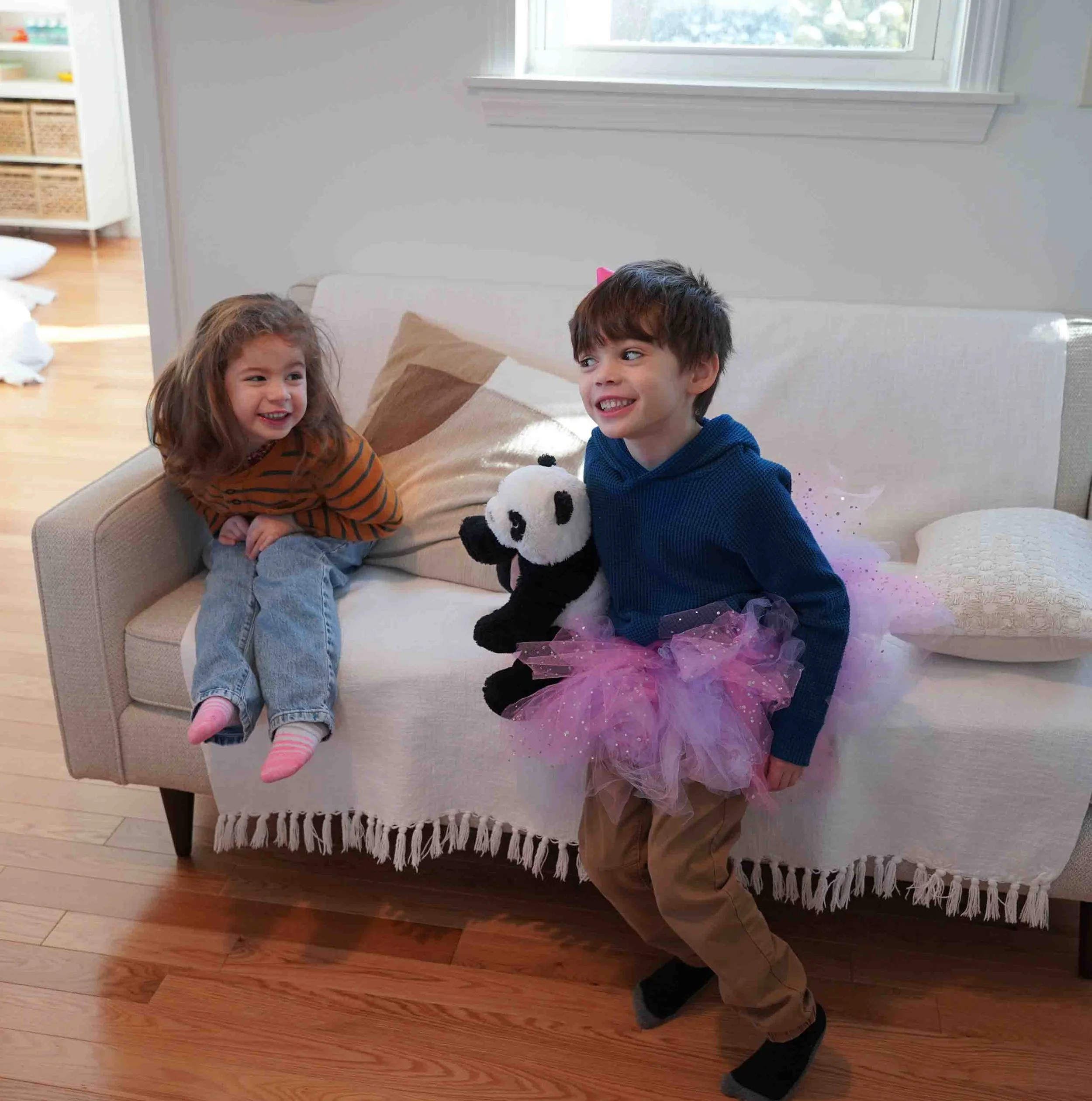 Elles dressed as River and River dressed as Elles