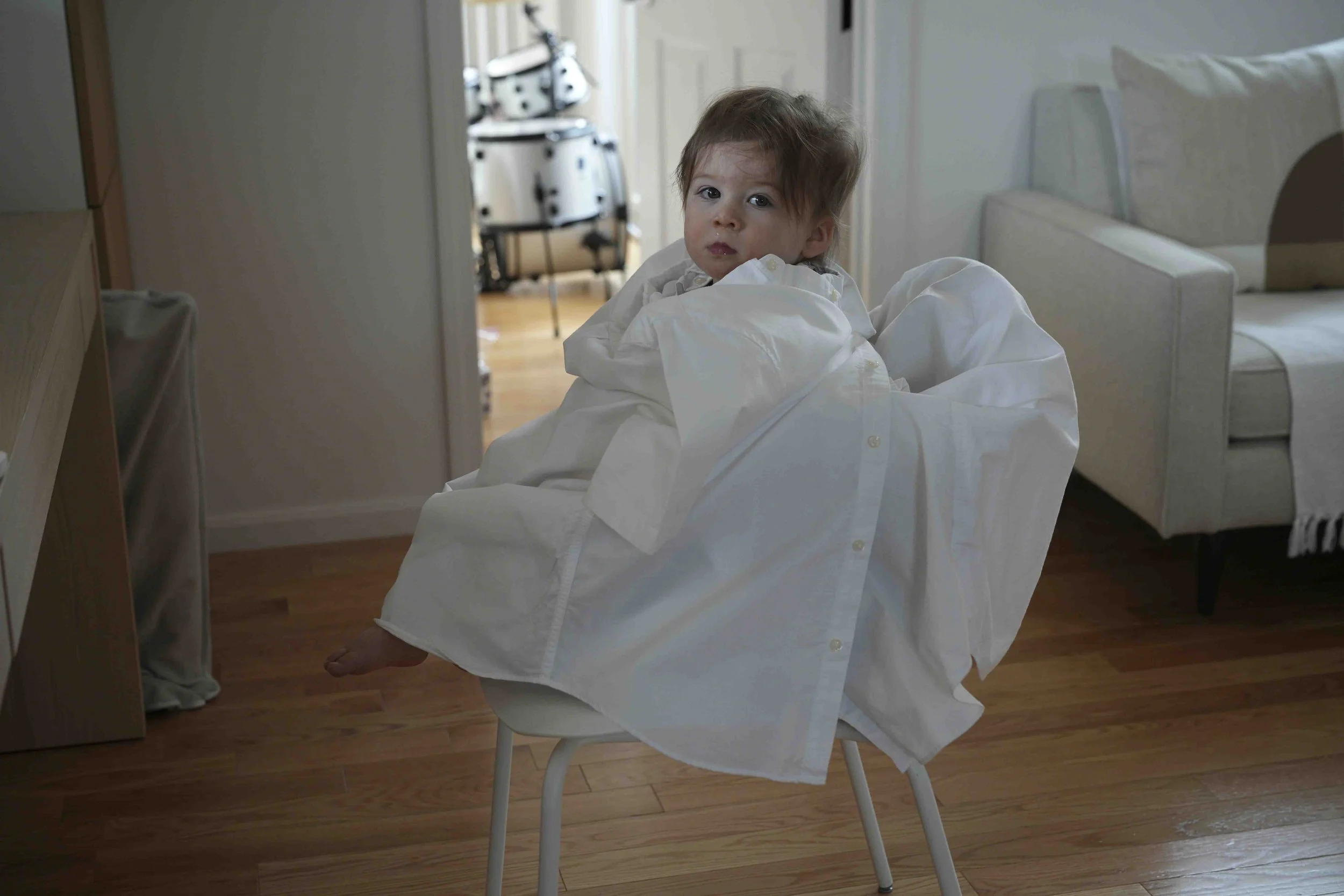 While running errands, Bud surprises us by cutting Jack's hair!