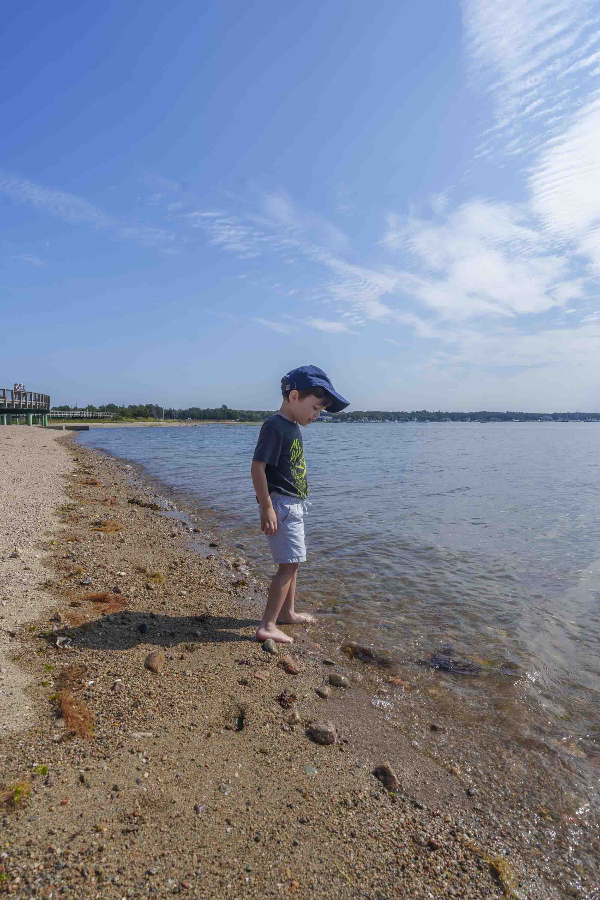Dad's second-to-last day-of-summer before resuming life as a teacher again.  Fortunately, we live in Mattapoisett.  More so, we're fortunate to live only a mile away from the beach.  Meaning, it always kind of feels like we're on vacation living here