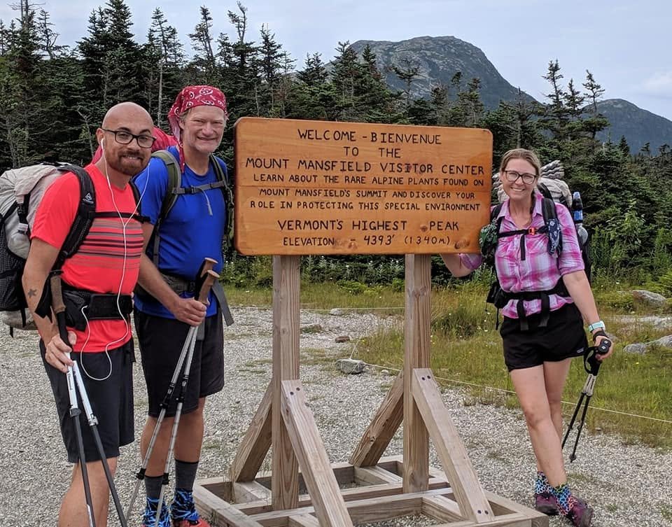 Mount Mansfield, the most challenging summit reach  on the trail