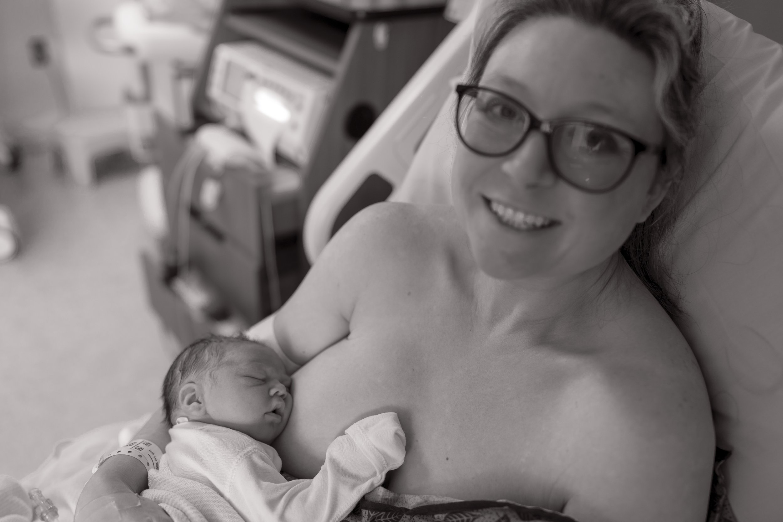 Mom and Jack, 8/10, 2.5 hours after Jack was born
