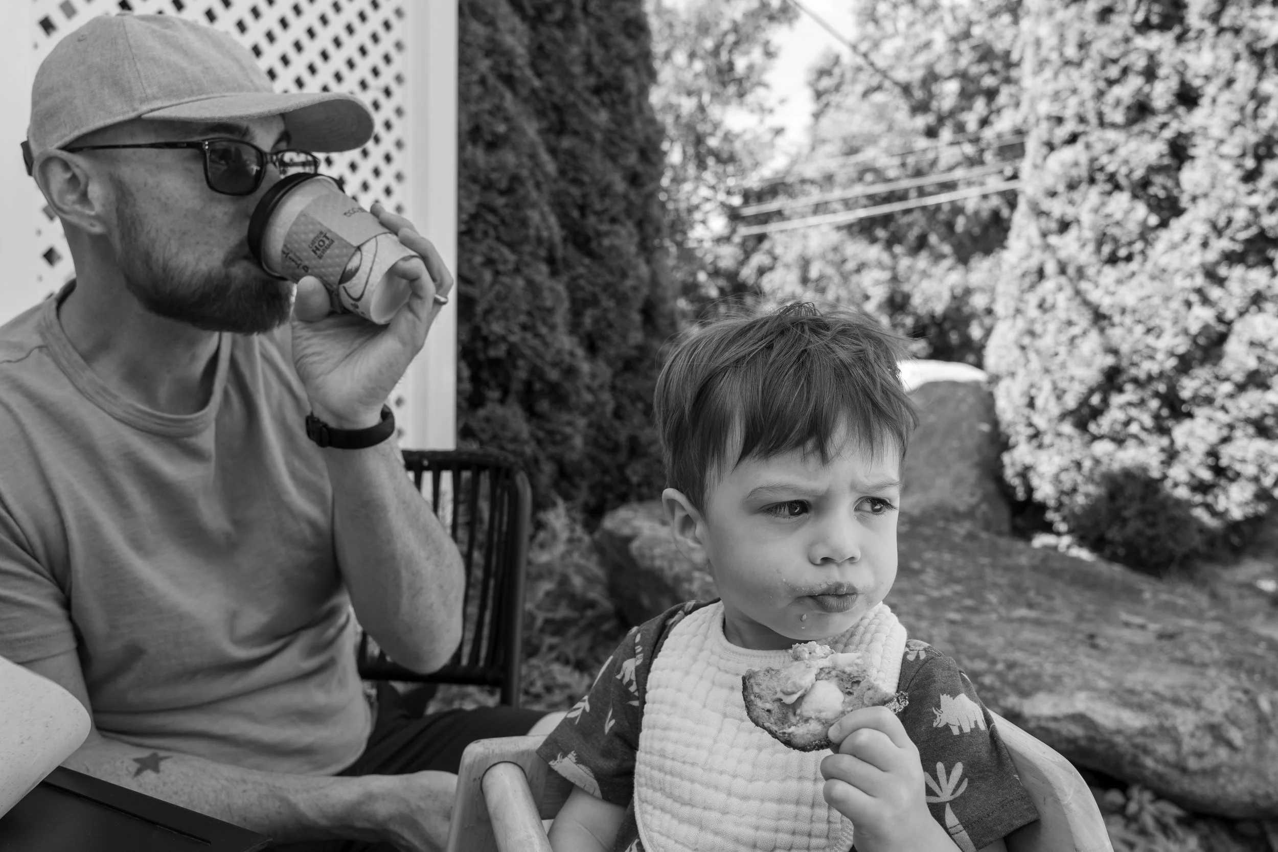 River, Mama, and Dada enjoying a morning out in Westport (7/10)