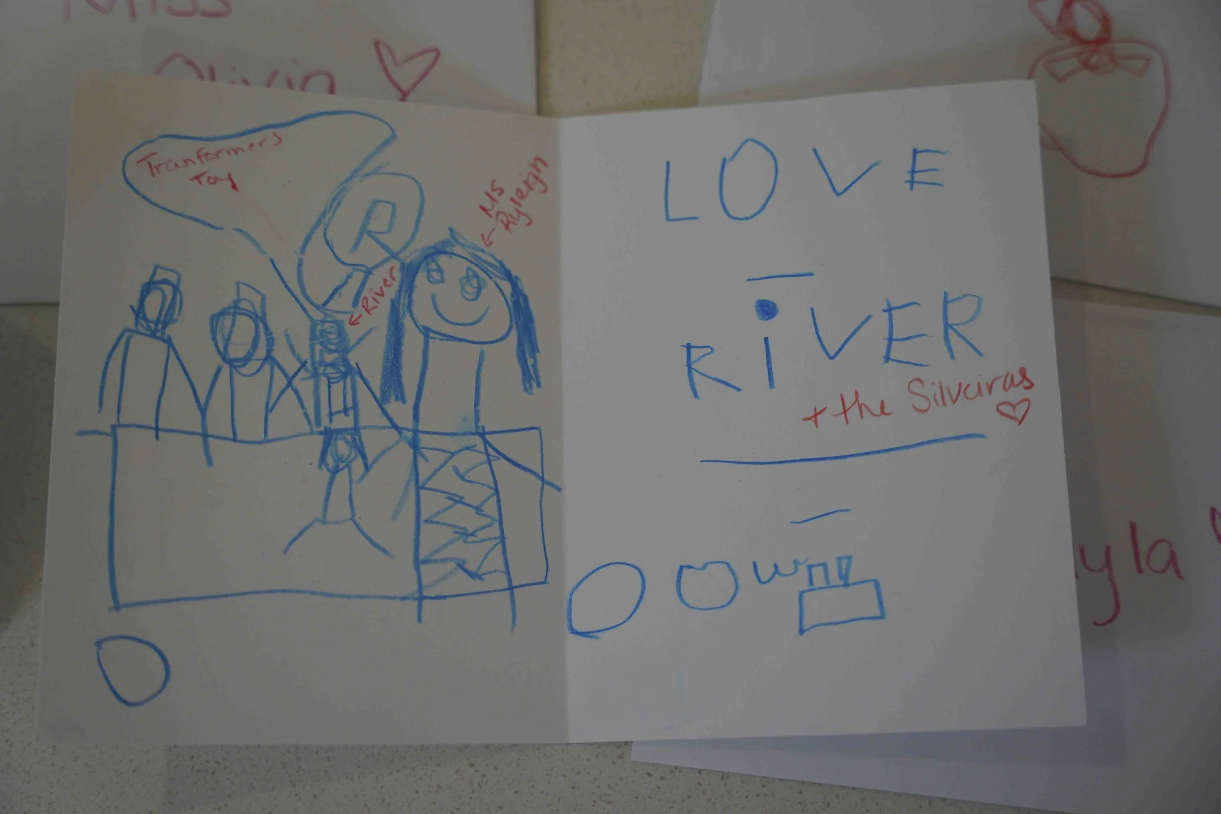 Making Christmas cards for the teachers