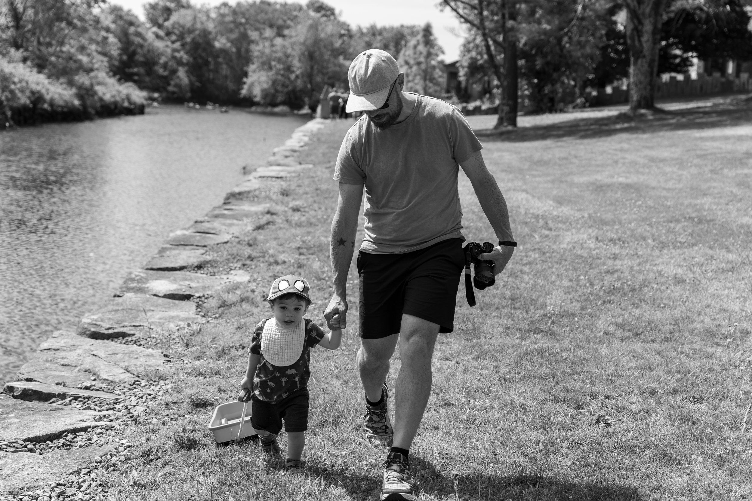 River, Mama, and Dada enjoying a morning out in Westport (7/10)