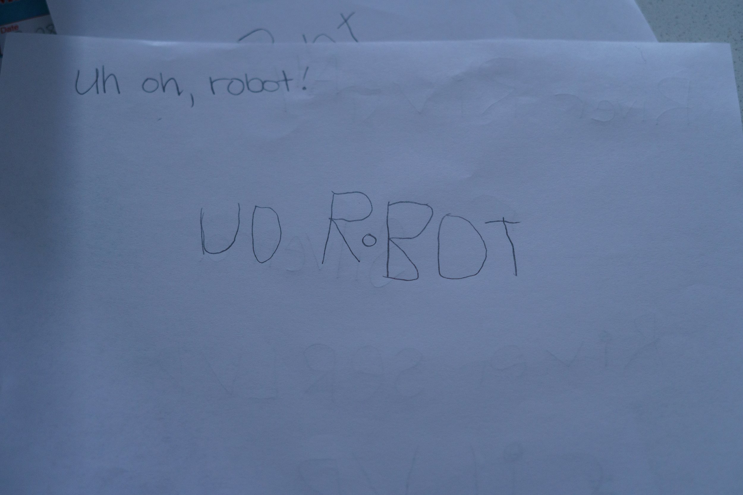 River tried to guess how to spell words