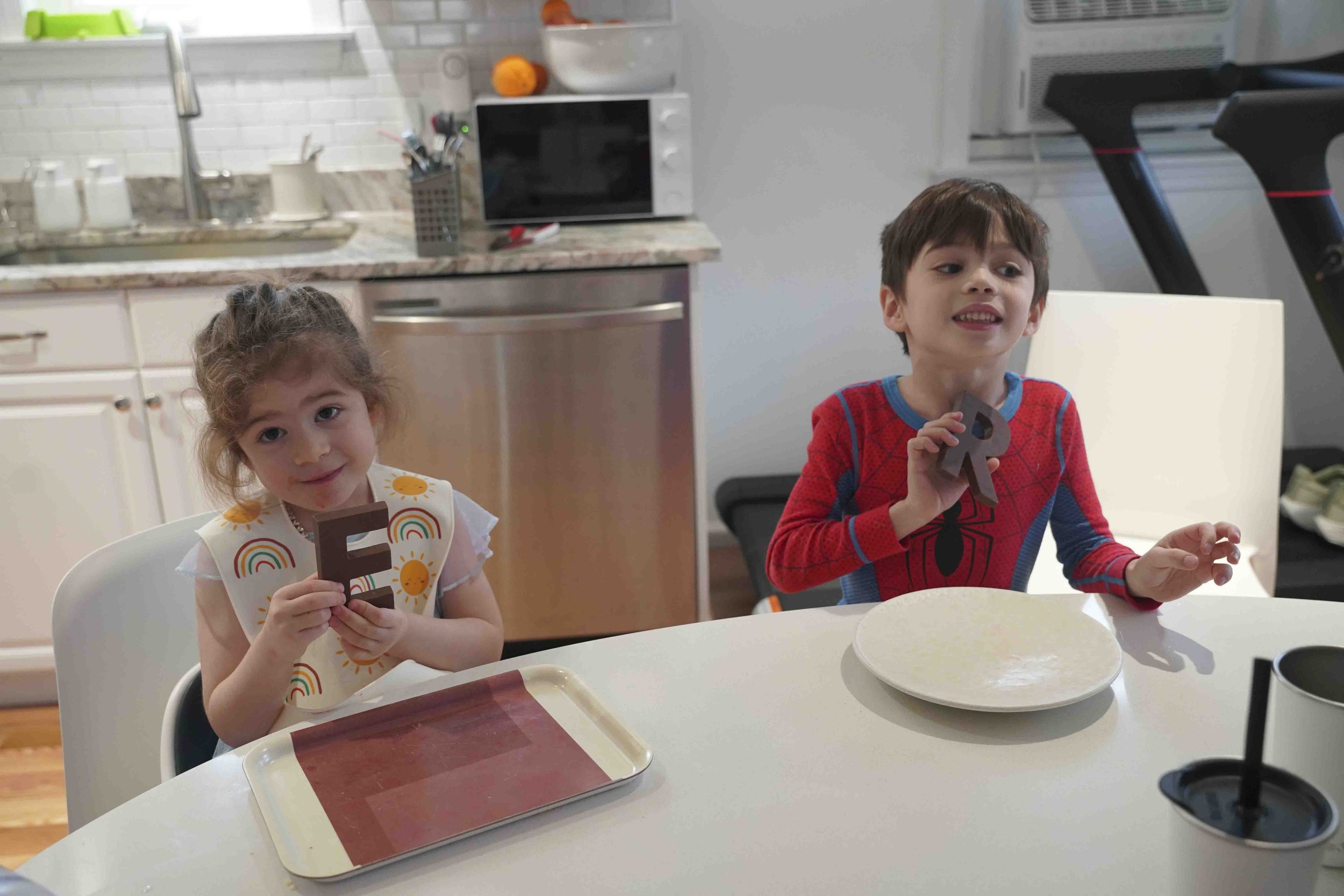 Traditional Dutch chocolate letters