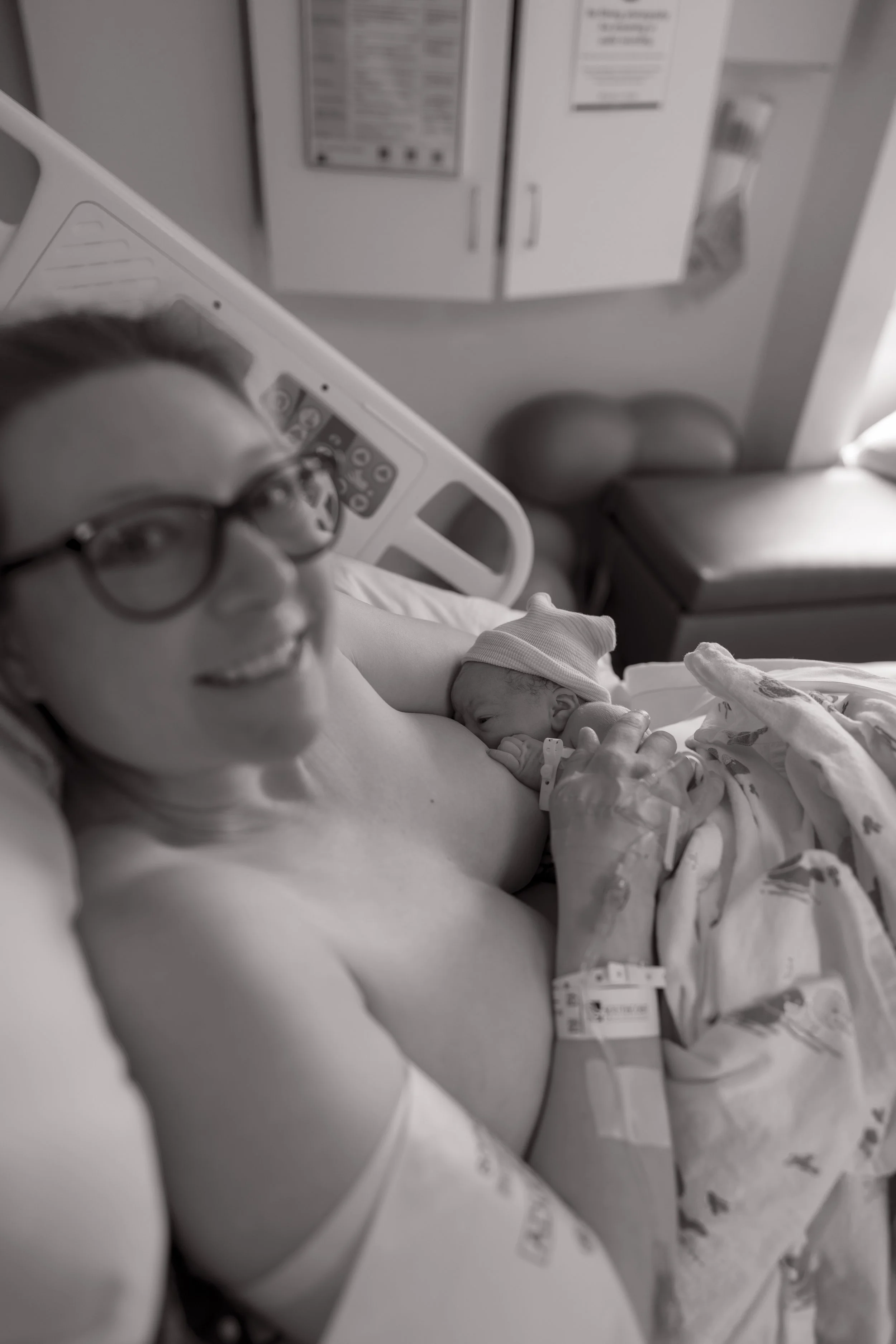 Mom and Jack, 8/10, 2.5 hours after Jack was born