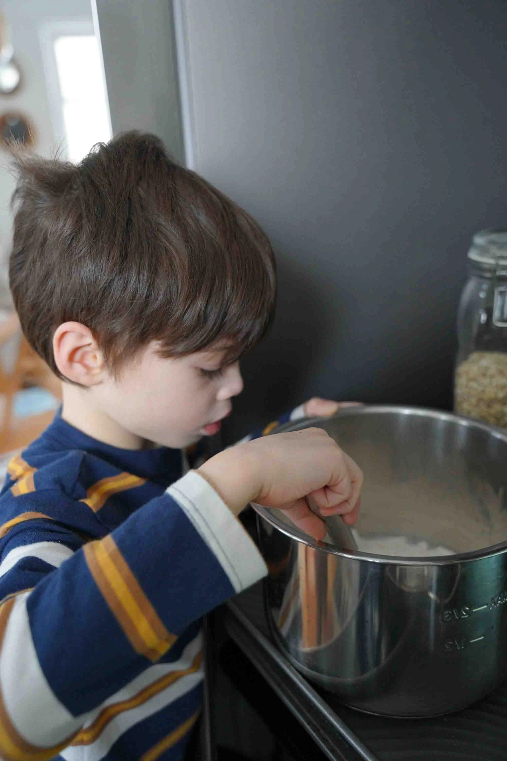 Making cookies for Daddy's birthday