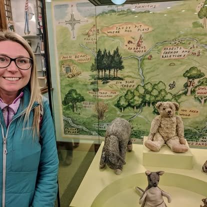 The real Winnie the Pooh characters at the NYC Public Library