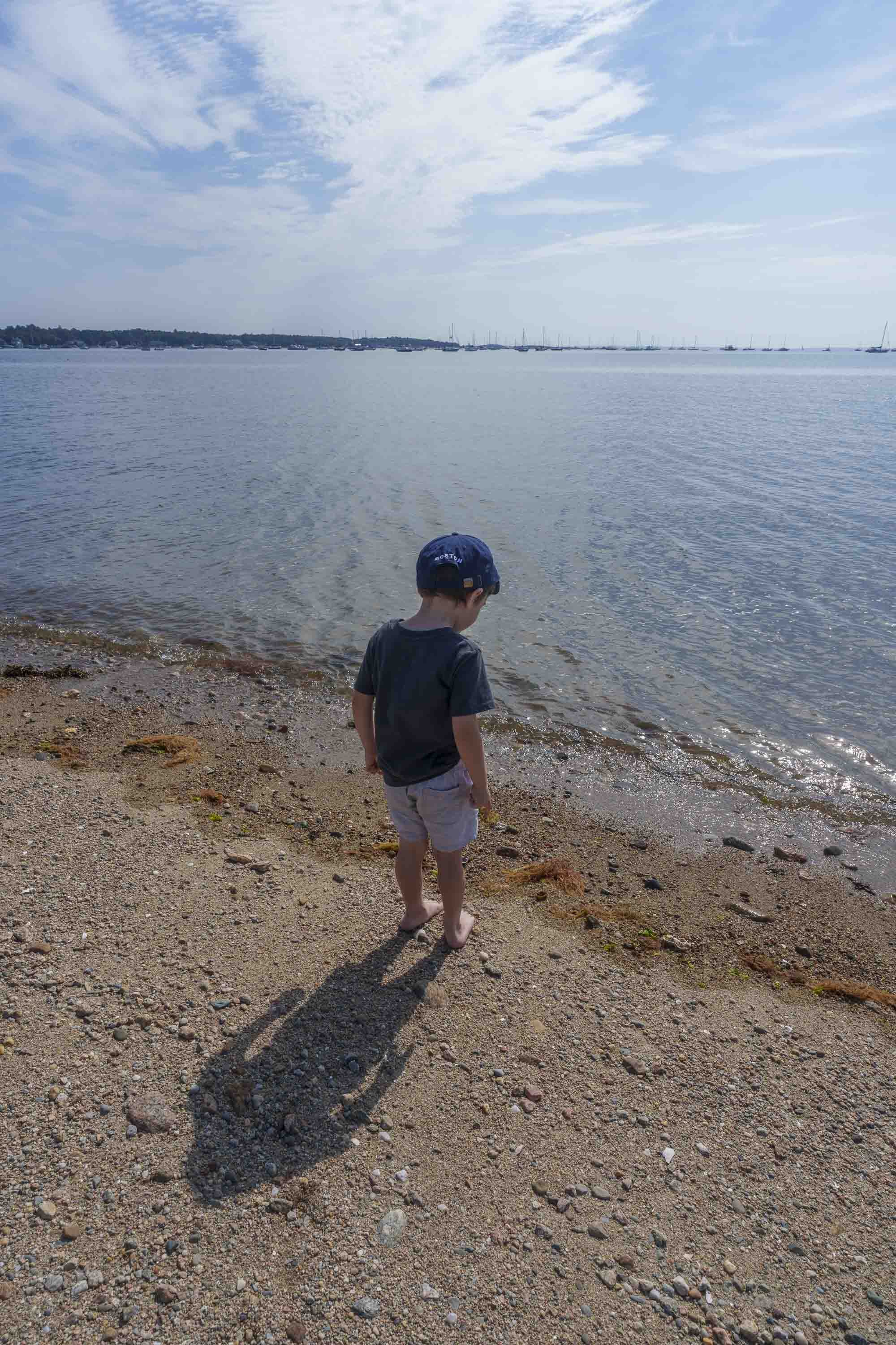 Dad's second-to-last day-of-summer before resuming life as a teacher again.  Fortunately, we live in Mattapoisett.  More so, we're fortunate to live only a mile away from the beach.  Meaning, it always kind of feels like we're on vacation living here