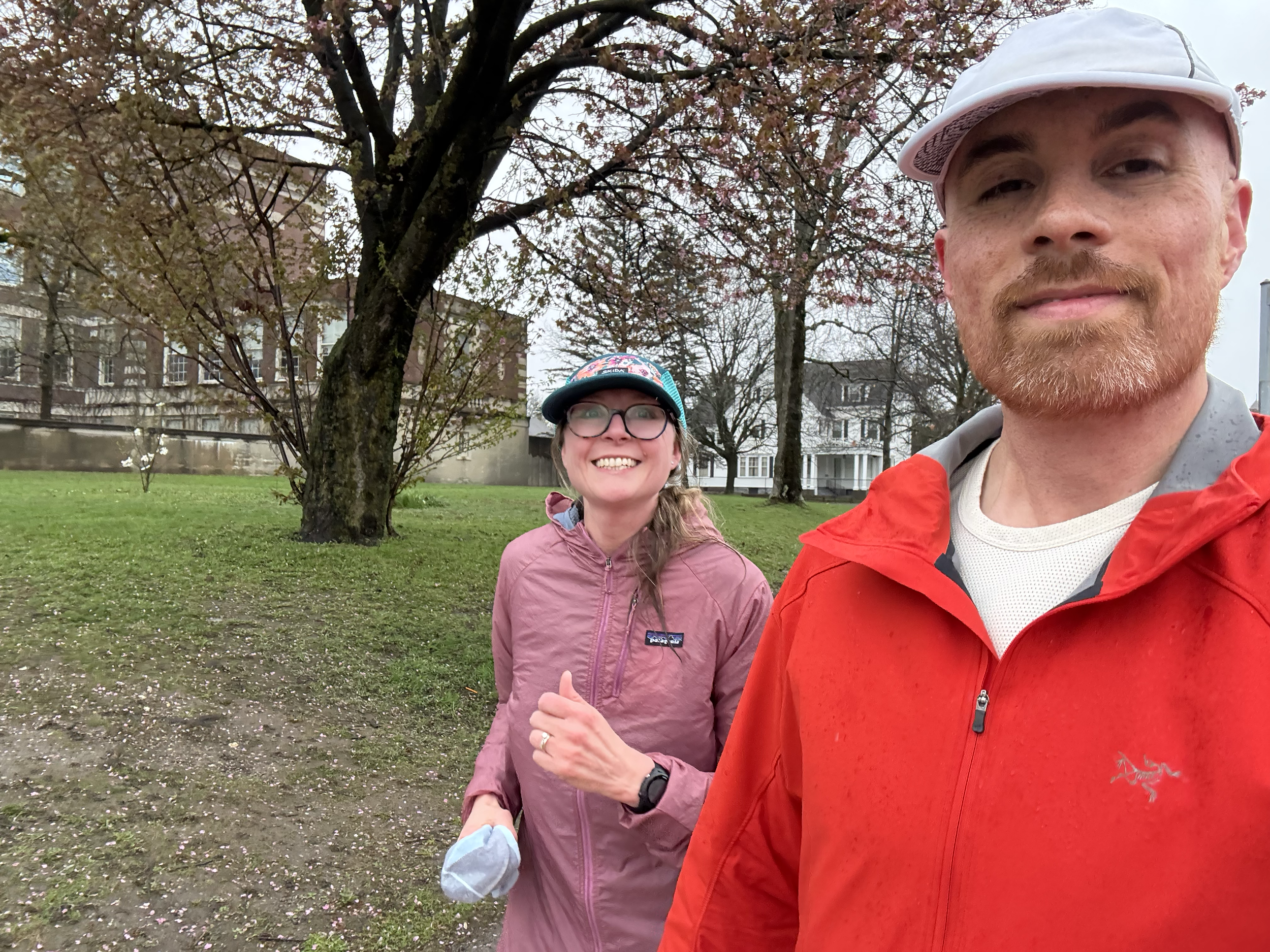 Sneaking out for a run while the two little nap (Thanks, Mom and Don!)