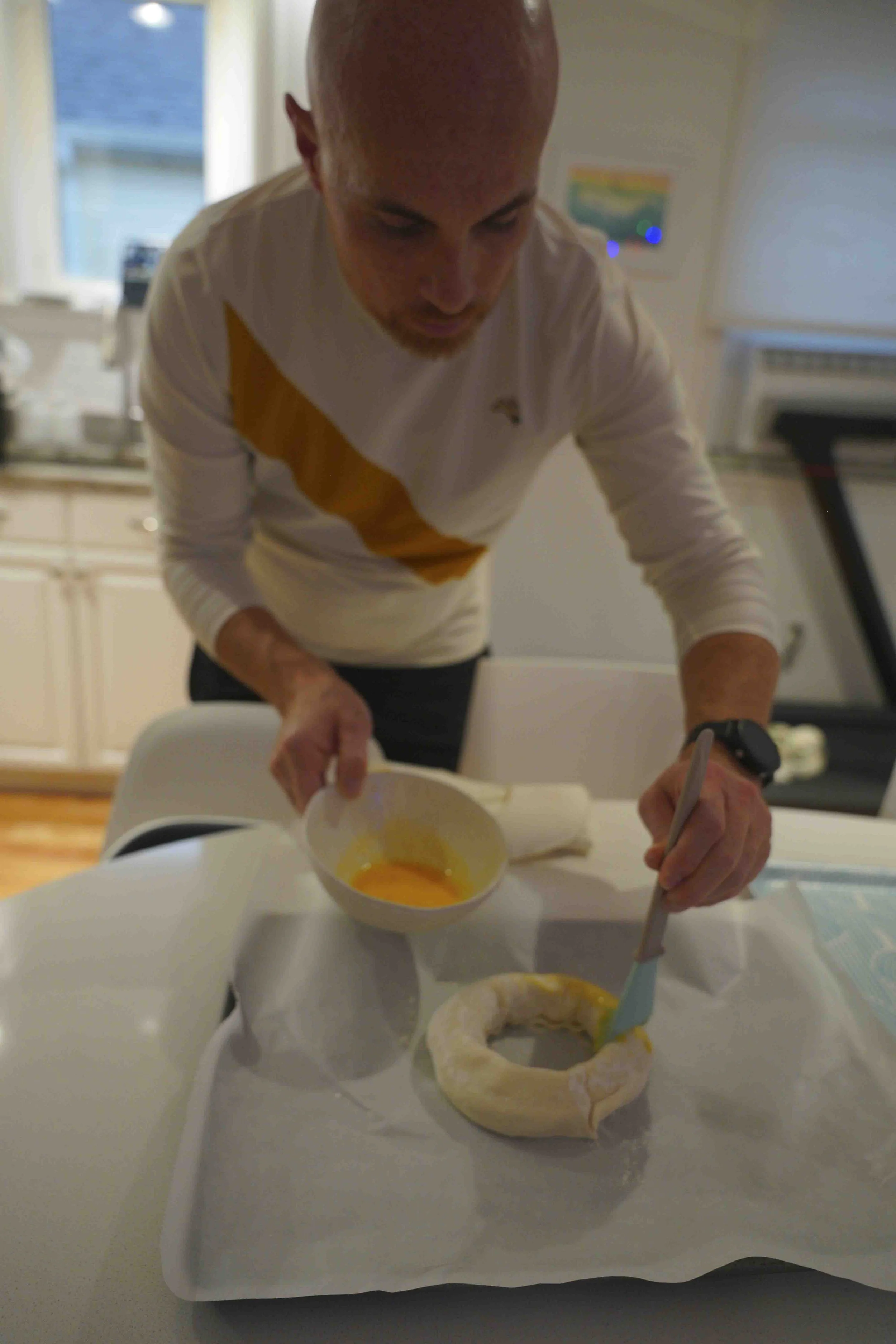 Making holiday kerstkrans