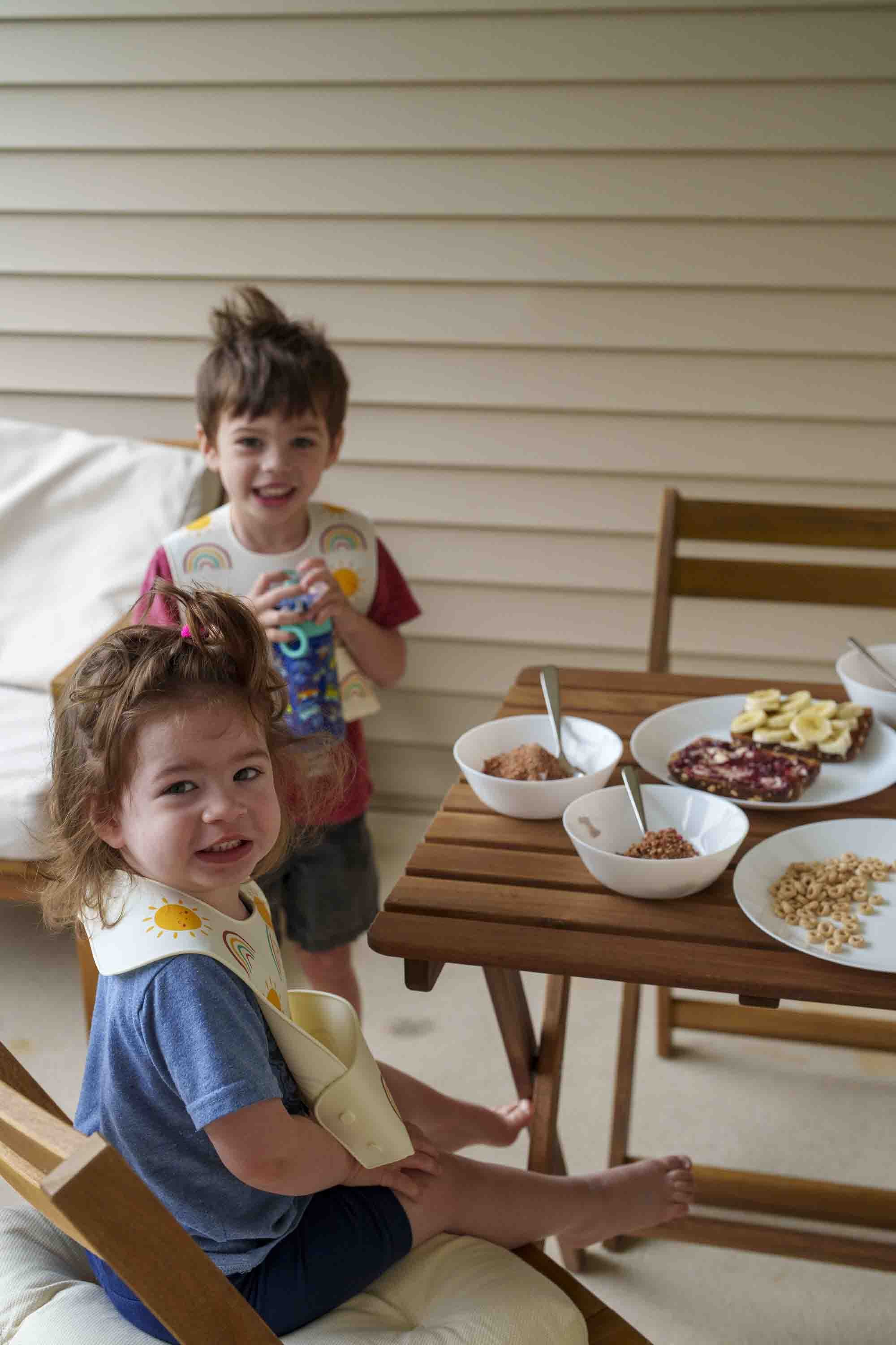 The morning routine continued.  I love having breakfast with these kids while Mom and Jack sleep. 8/20