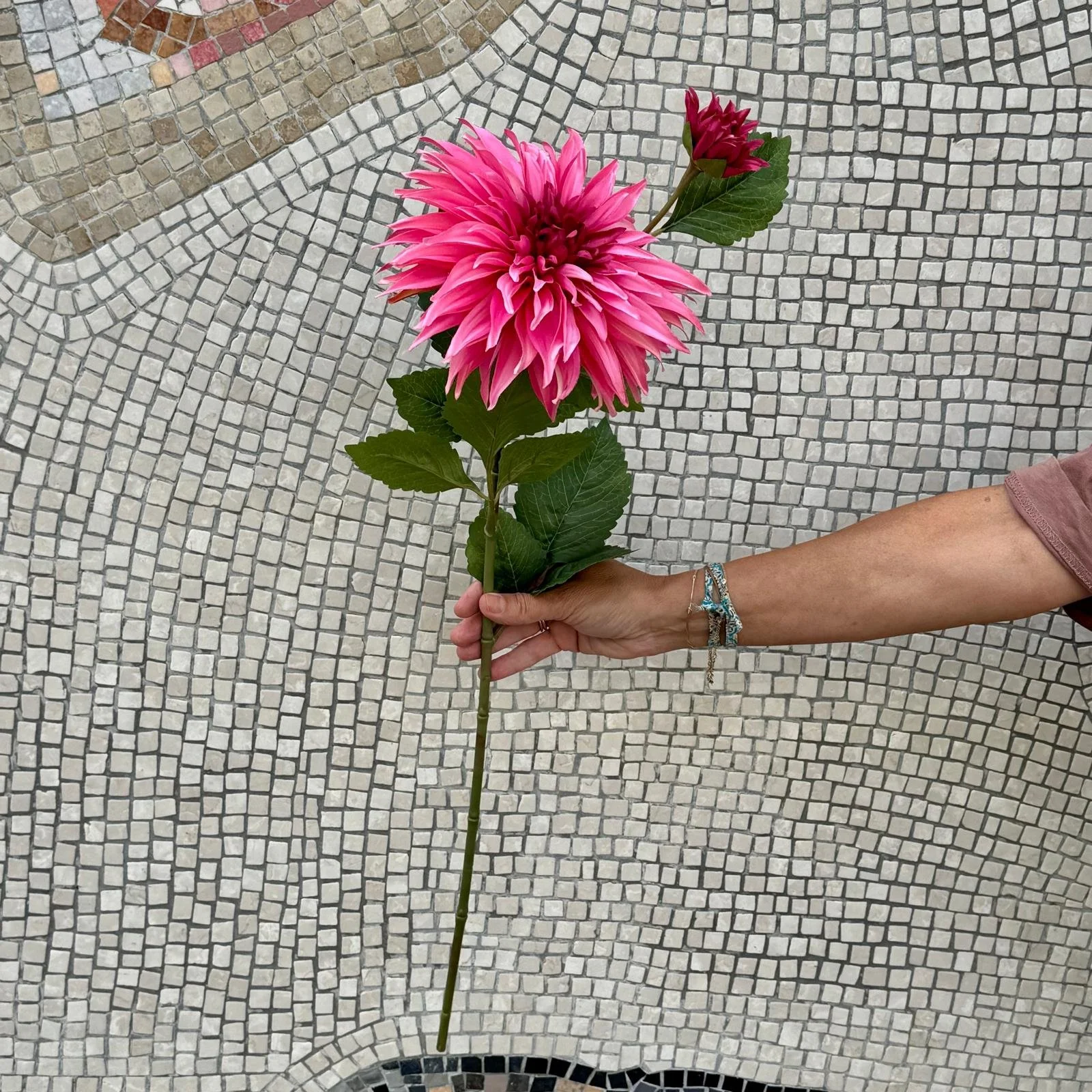 Künstliche Dahlie, pink