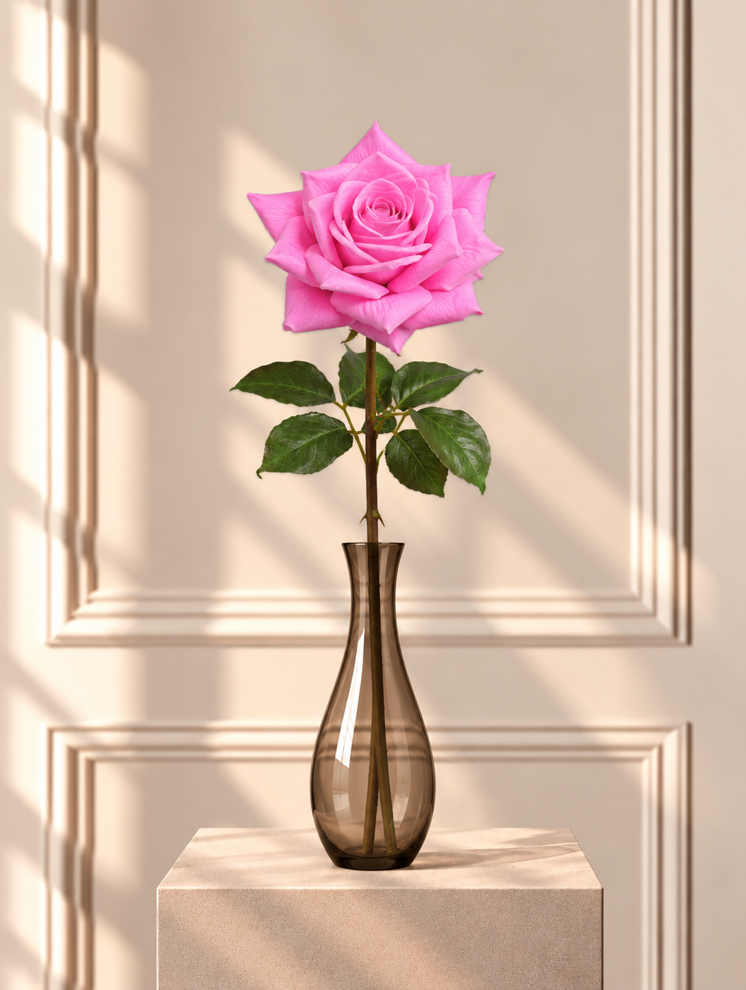 Rosa im warmen Fensterlicht.png