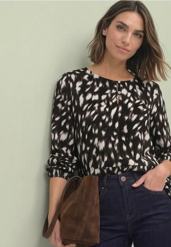 Peplum Blouse - Black