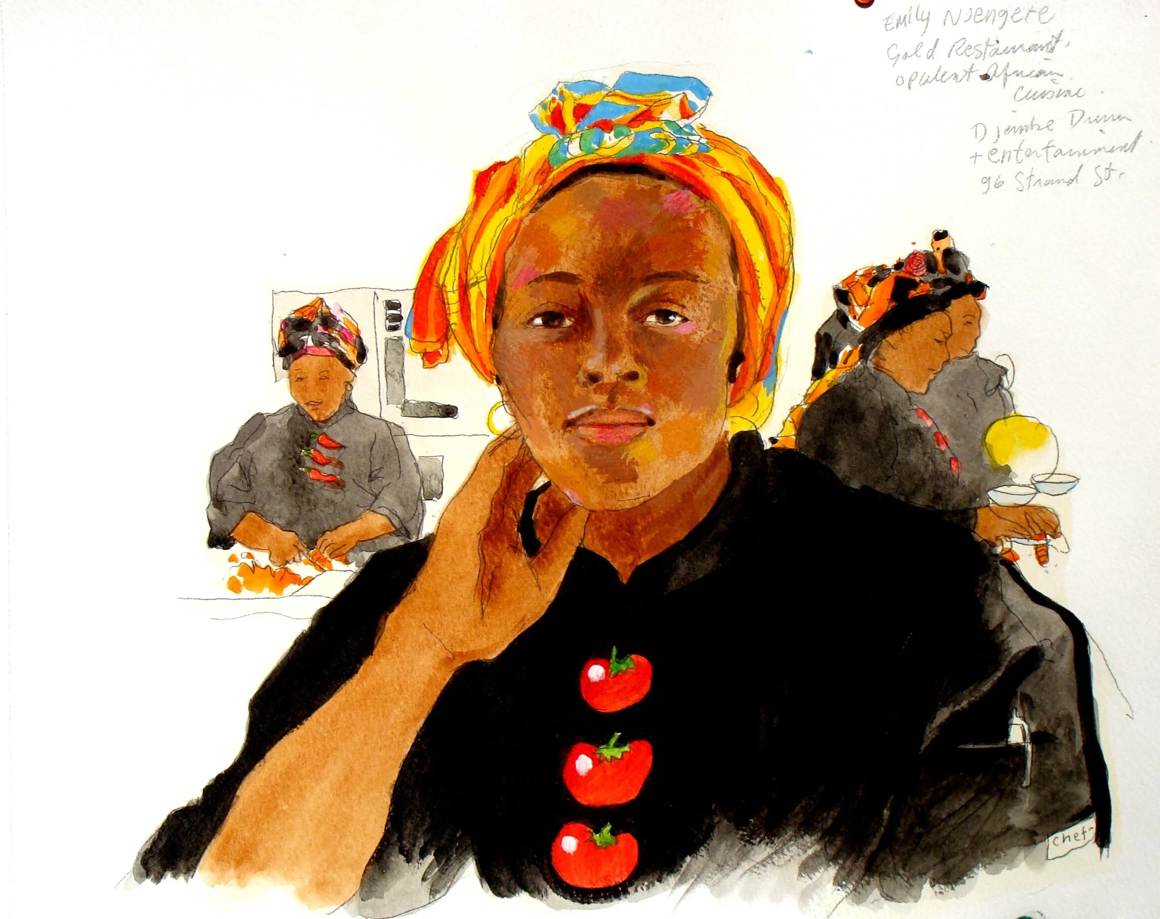Emily Njengere, chef at the Gold restaurant on the edge of Bo-Kaap, Cape Town, South Africa