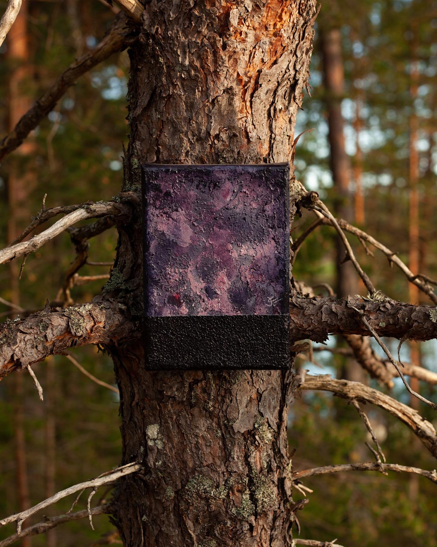 &ldquo;Toxic Love&rdquo; - from my collection &ldquo;aestus&rdquo;, exhibited at @galleriacaija in Turku, Finland, in 2023. The piece is available.

Dimensions &amp; Specifications 13 x 18 x 1,6 cm, acrylic on stretched cotton canvas

Completion Year