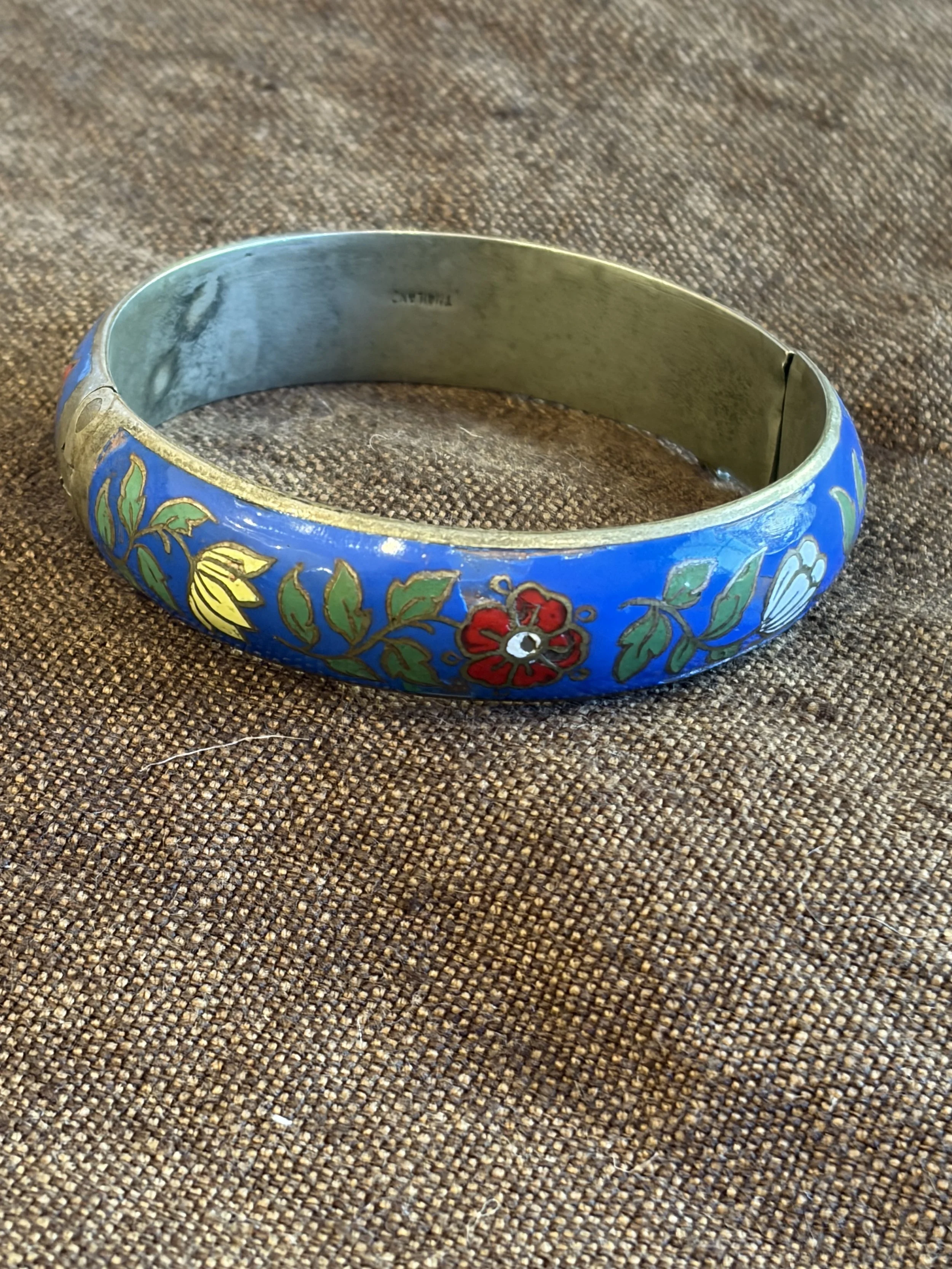 Floral Enamel Bangle