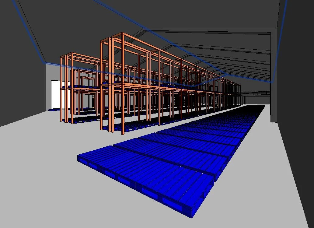 Industrial racking and space planning