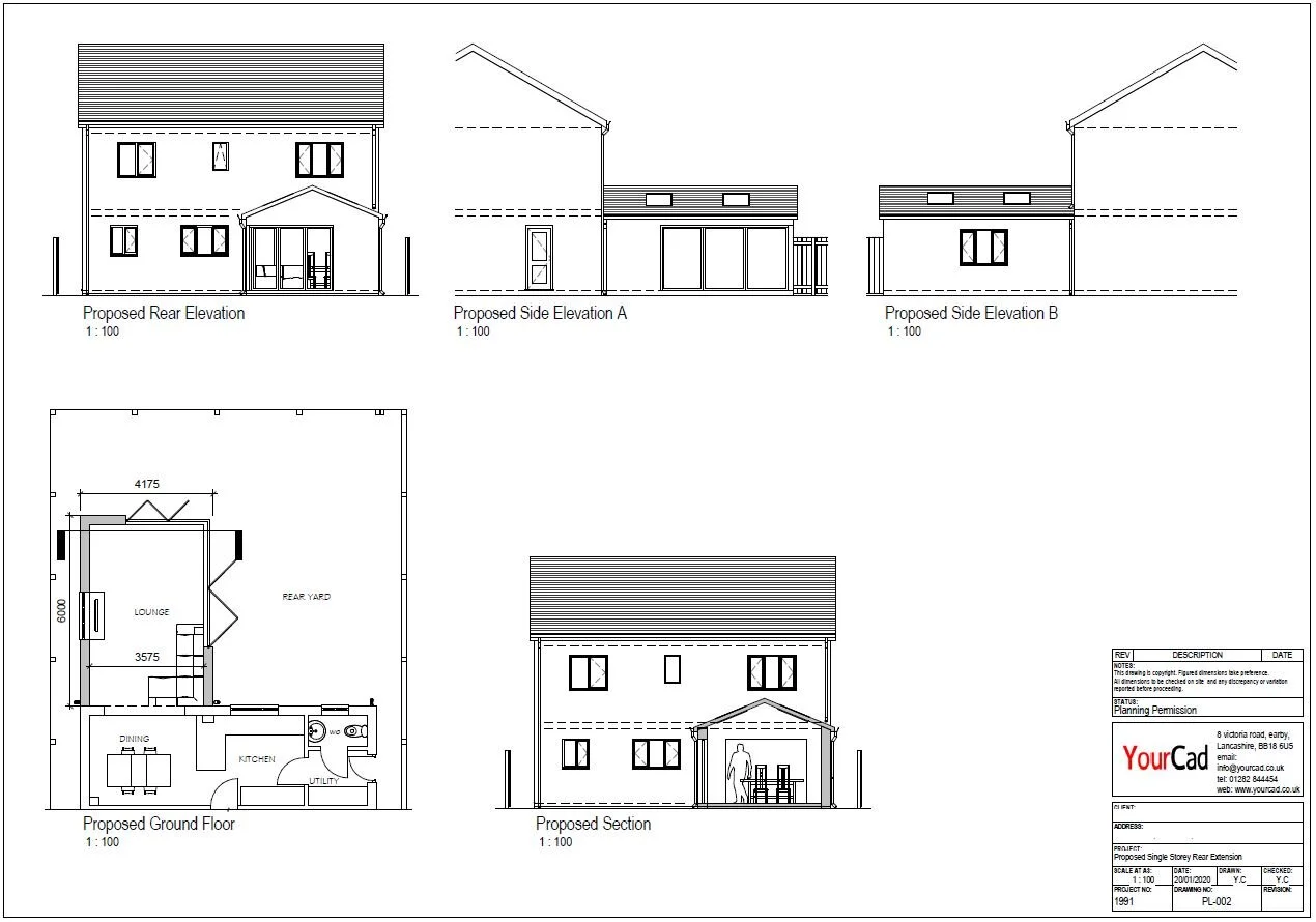 Residential rear extension illuminates home