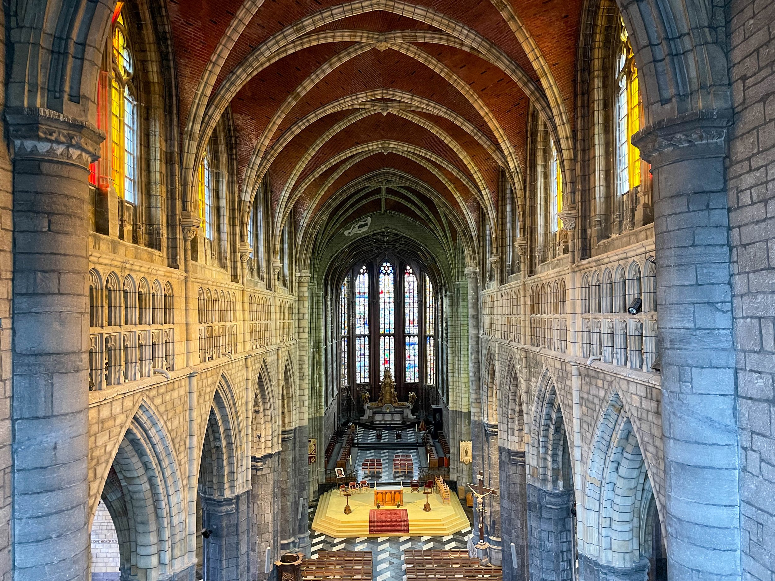 Basilique Saint-Martin à Liège - Patrimoine exceptionnel de Wallonie - Phase : Restauration des peintures du choeur - Études